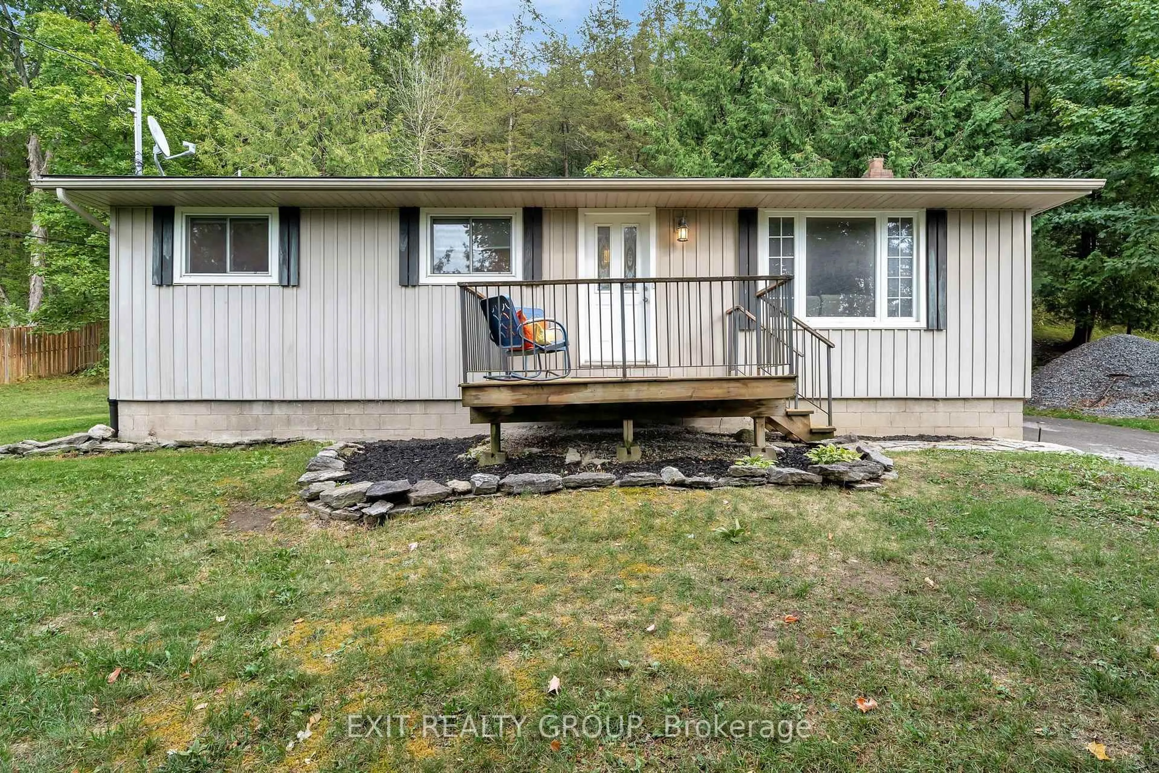 A pic from outside/outdoor area/front of a property/back of a property/a pic from drone, water/lake/river/ocean view for 340 Frankford-Stirling Rd, Hastings Ontario K0K 2C0