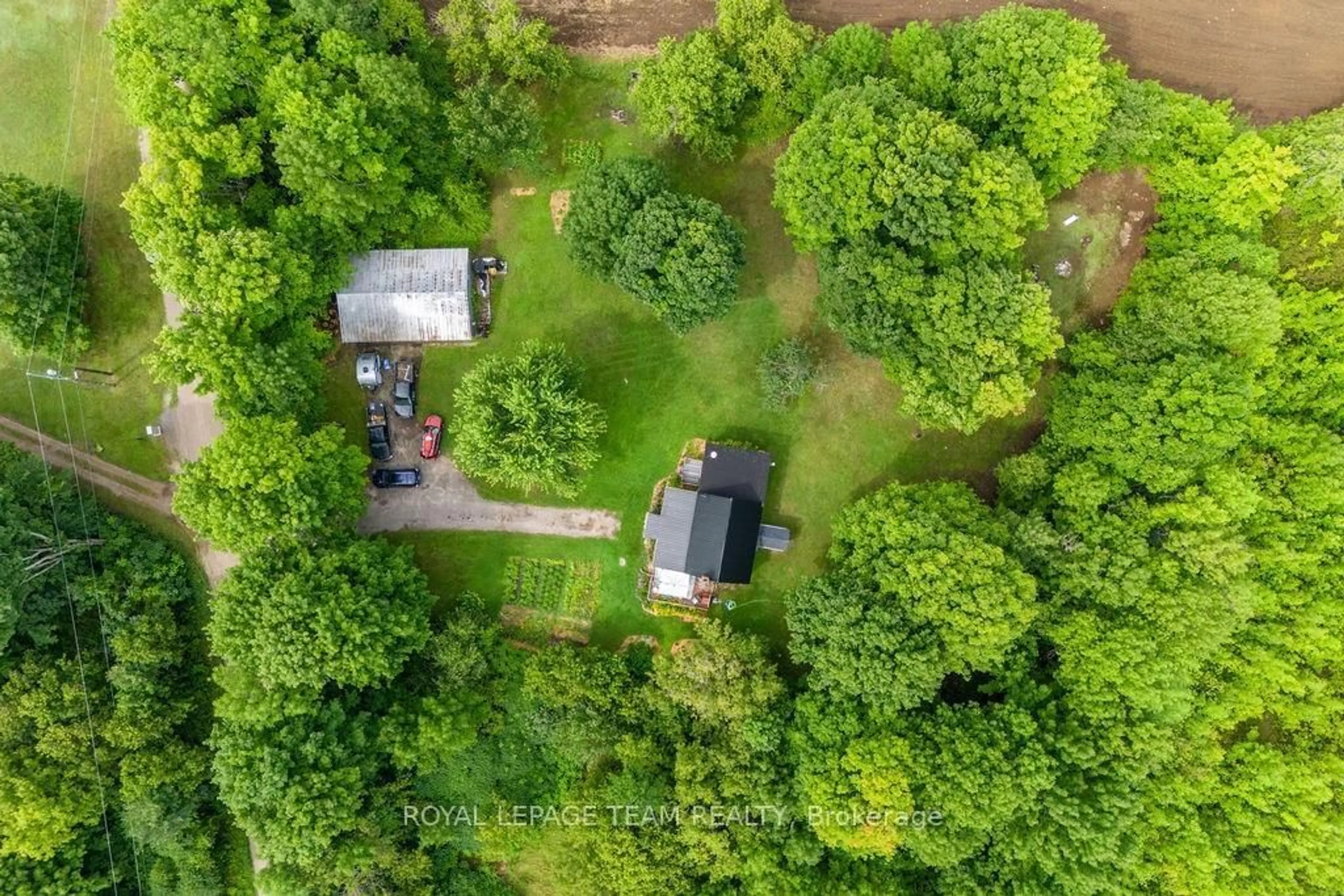 A pic from outside/outdoor area/front of a property/back of a property/a pic from drone, forest/trees view for 1448 PERRAULT Rd, Eganville Ontario K0J 1T0