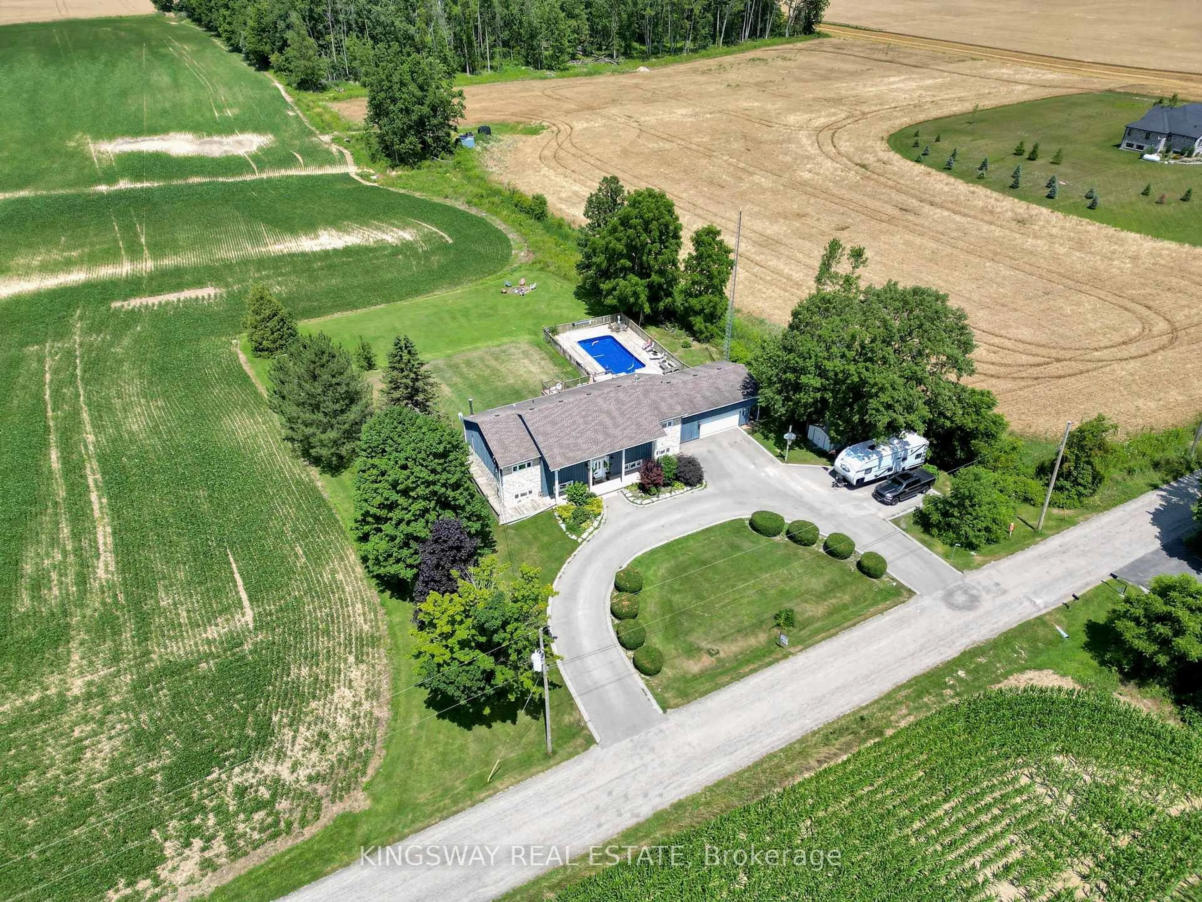 A pic from outside/outdoor area/front of a property/back of a property/a pic from drone, unknown for 2529 Norman Rd, Hamilton Ontario N0B 1L0