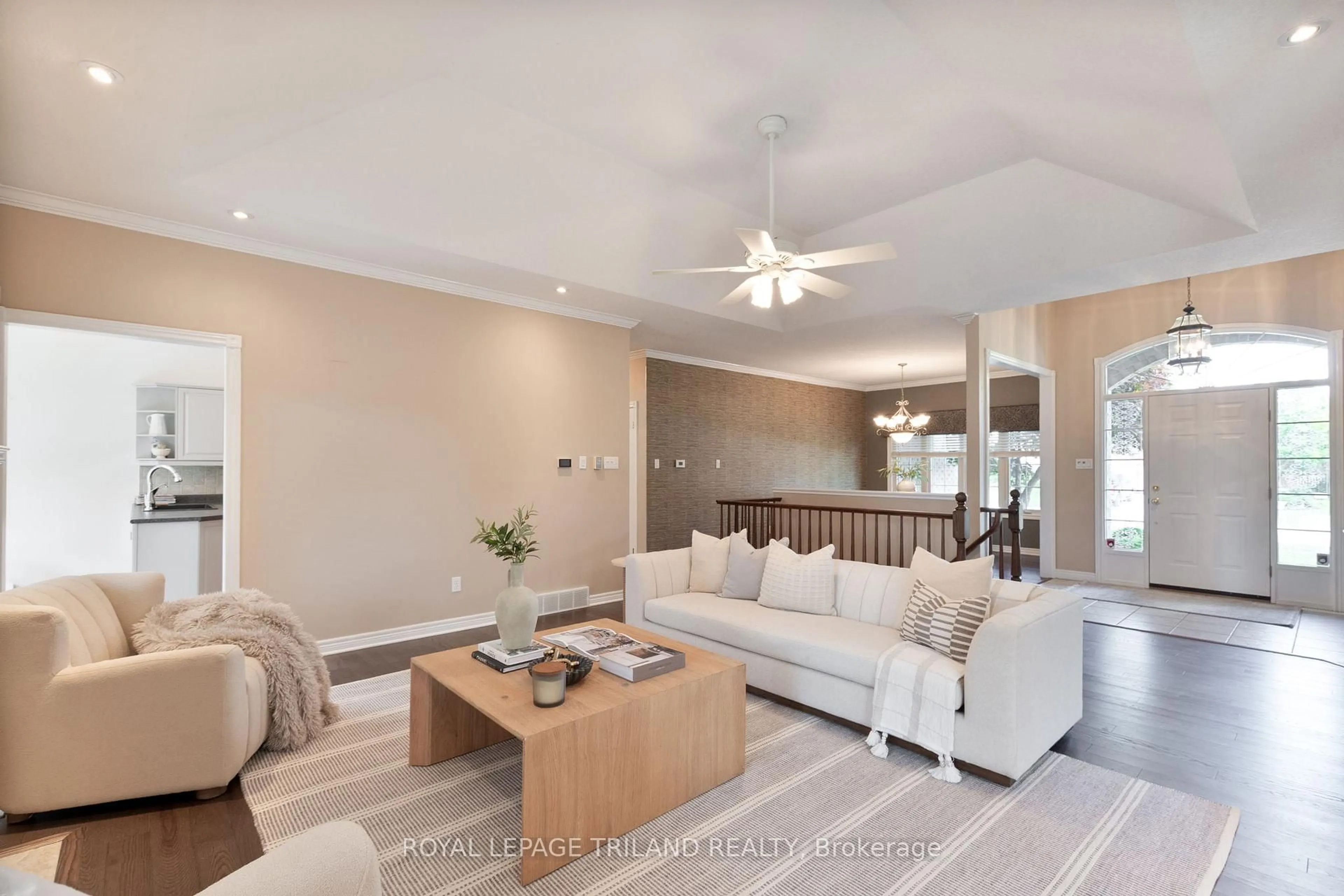 Living room with furniture, unknown for 45 Stephen Moore Dr, Middlesex Centre Ontario N0L 1R0