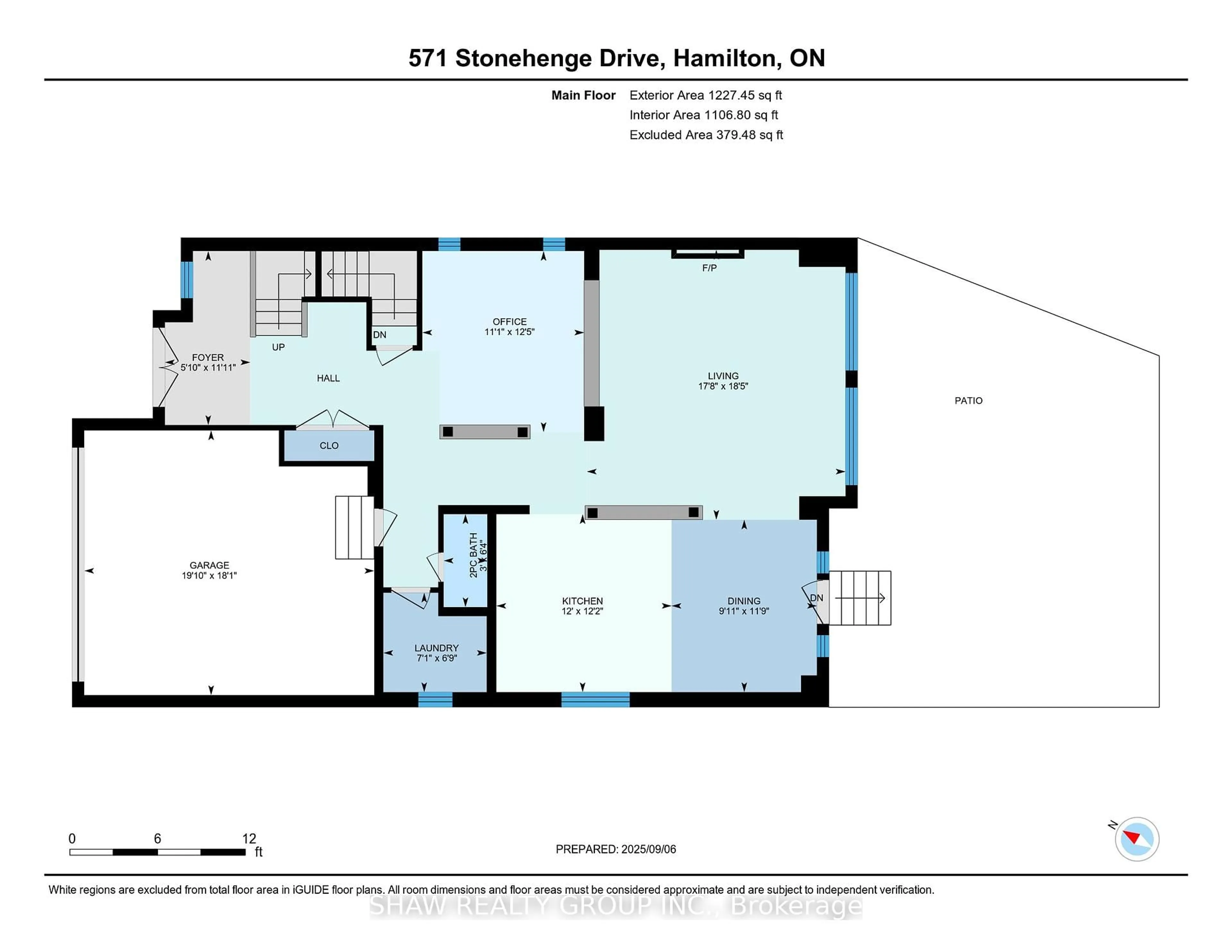 Floor plan for 571 Stonehenge Dr, Hamilton Ontario L9K 1T4