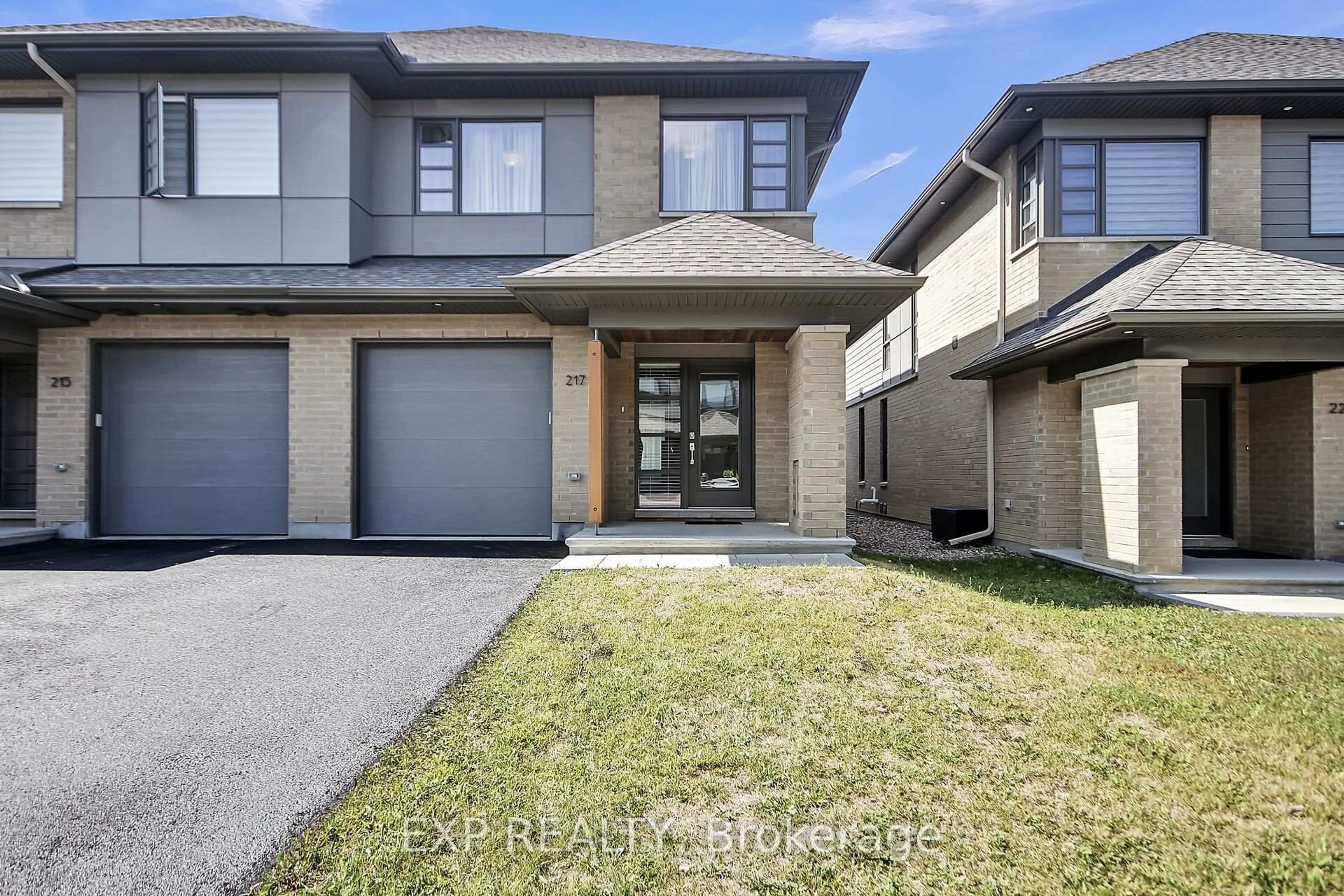 Home with brick exterior material, street for 217 Pisces Terr, Ottawa Ontario K1T 0S8