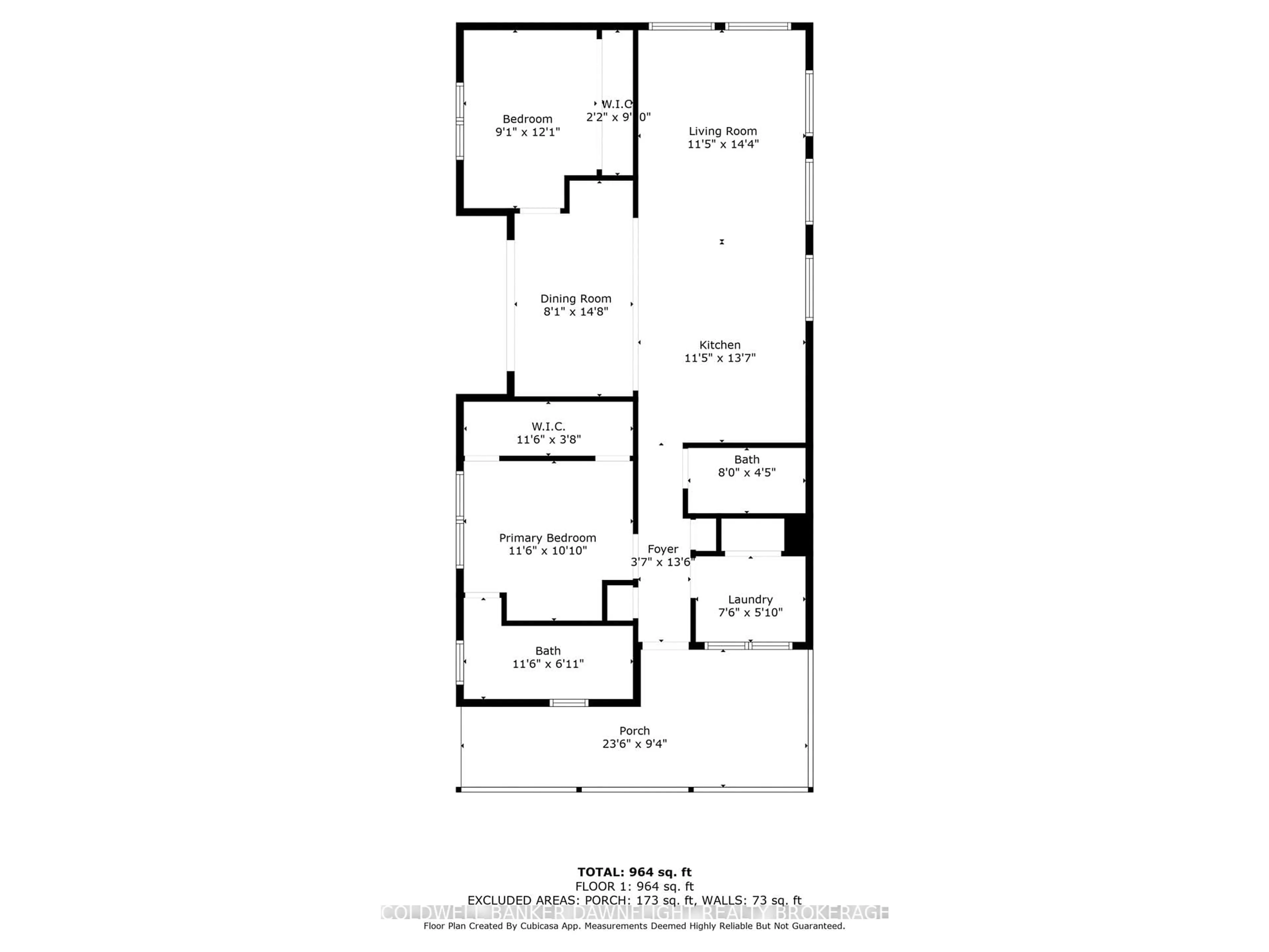 Floor plan for 36501 Dashwood Rd #134, South Huron Ontario N0M 1N0