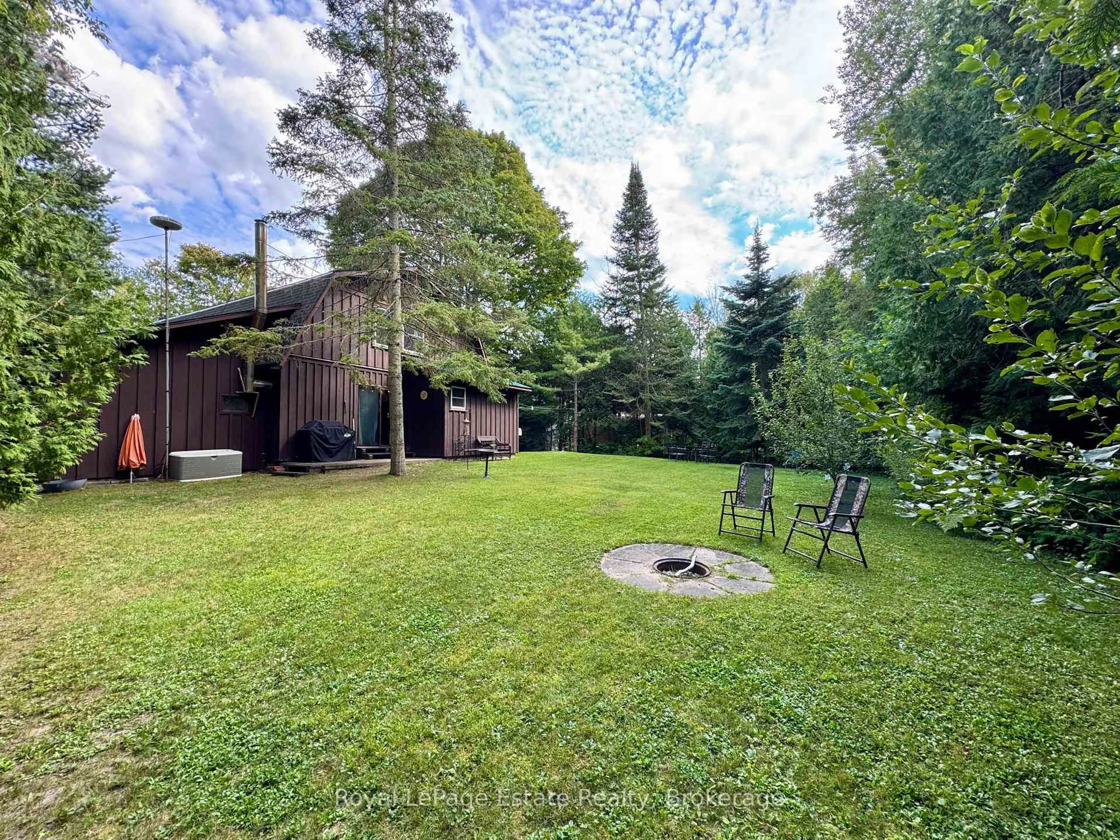 A pic from outside/outdoor area/front of a property/back of a property/a pic from drone, forest/trees view for 44 Whitefish Blvd, South Bruce Peninsula Ontario N0H 2T0