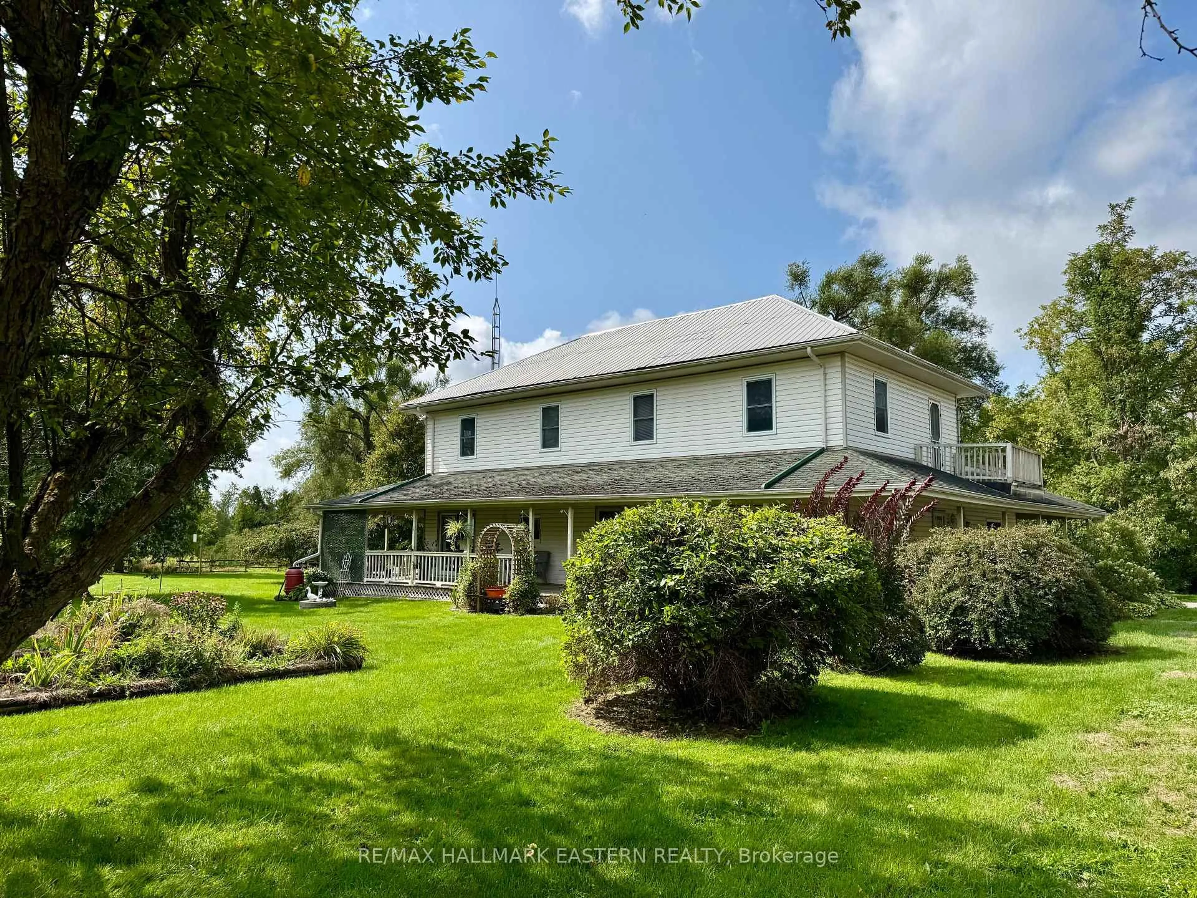 A pic from outside/outdoor area/front of a property/back of a property/a pic from drone, water/lake/river/ocean view for 267 Centre Line, Asphodel-Norwood Ontario K0L 1Y0