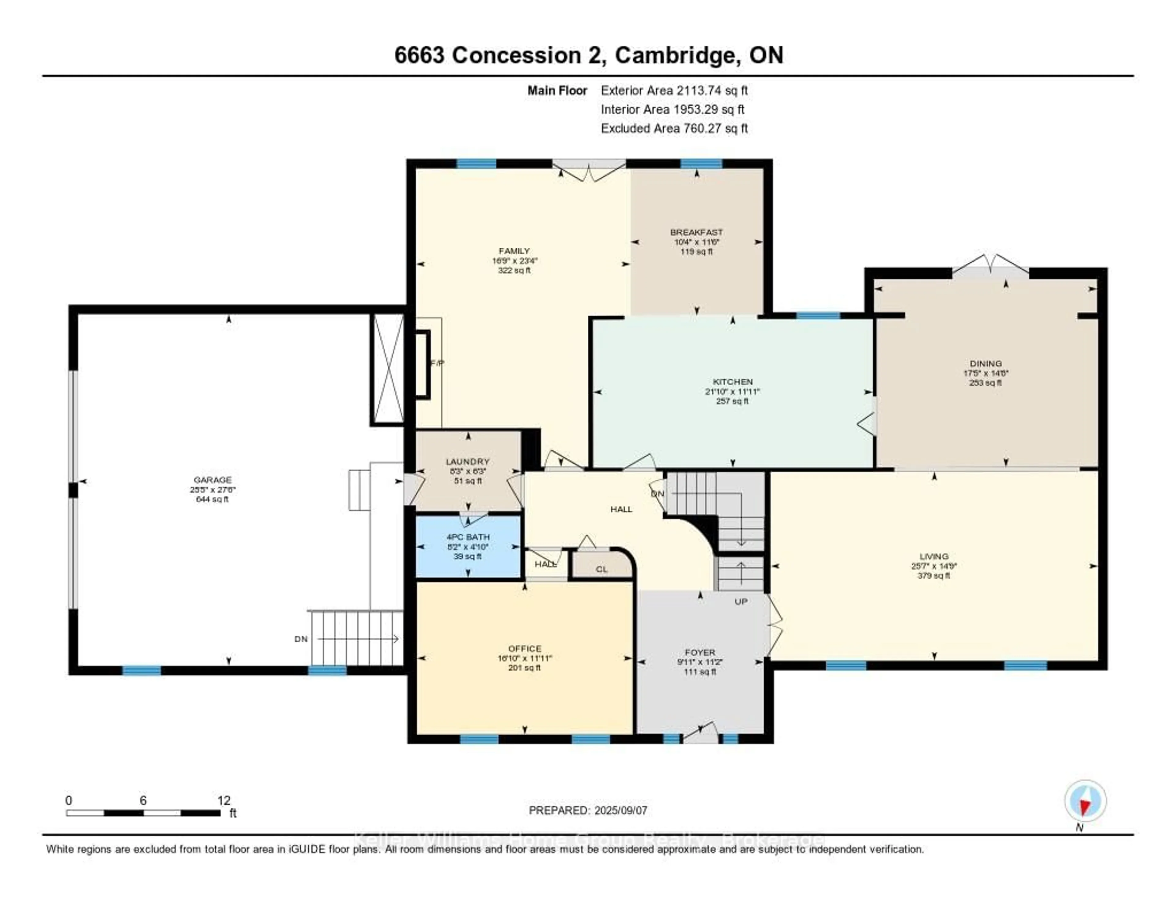 Floor plan for 6663 Concession 2, Rr. 22, Cambridge Rd, Puslinch Ontario N3C 2V4