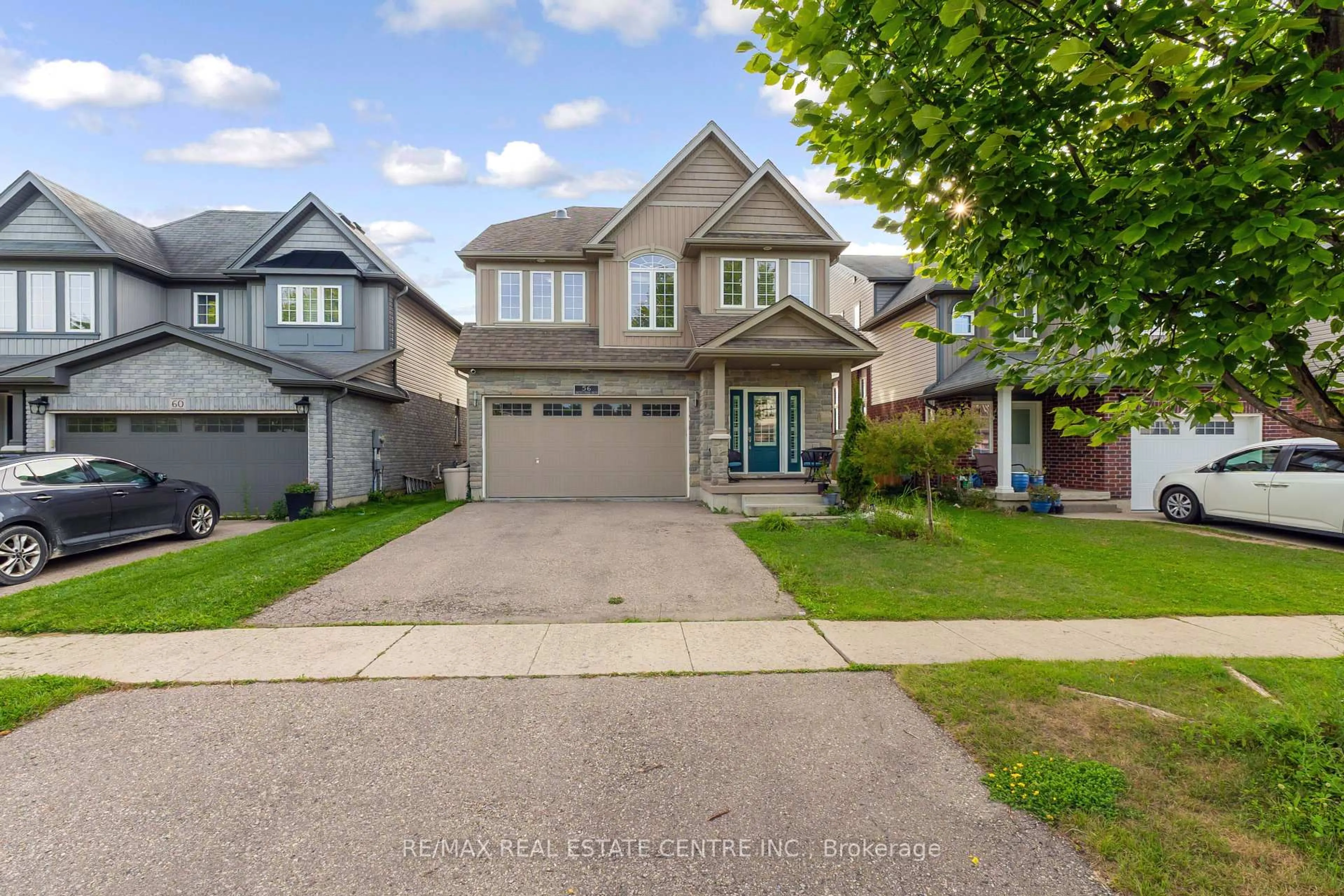 A pic from outside/outdoor area/front of a property/back of a property/a pic from drone, street for 56 Smith's Creek Dr, Wilmot Ontario N3A 0B3