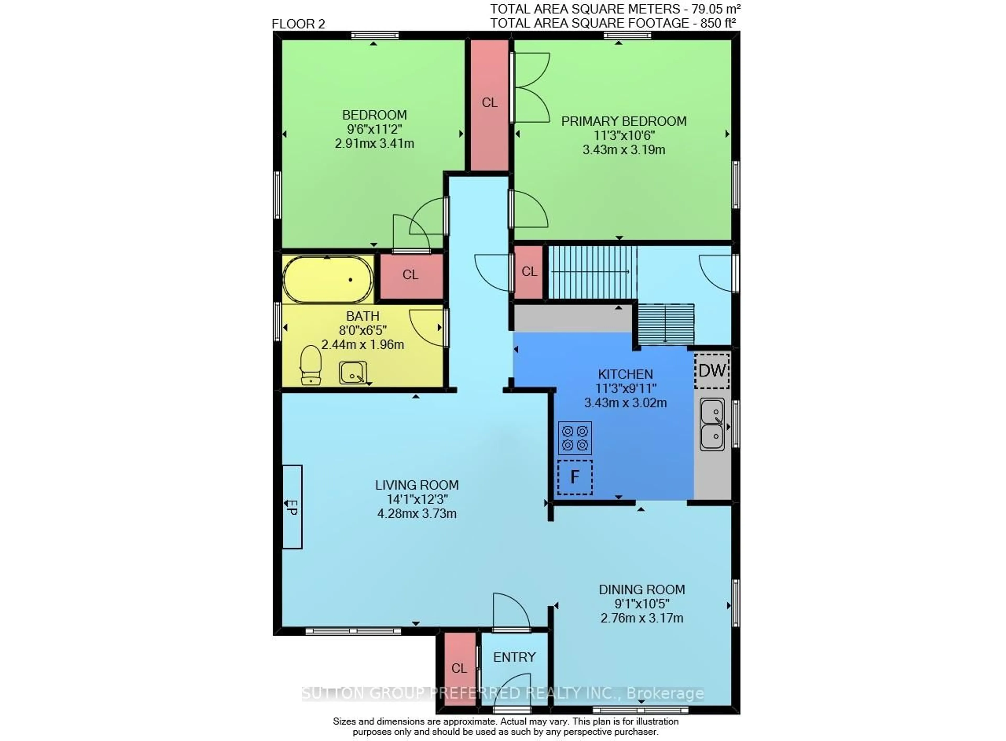 Floor plan for 673 ROSS St, London East Ontario N5Y 3V9