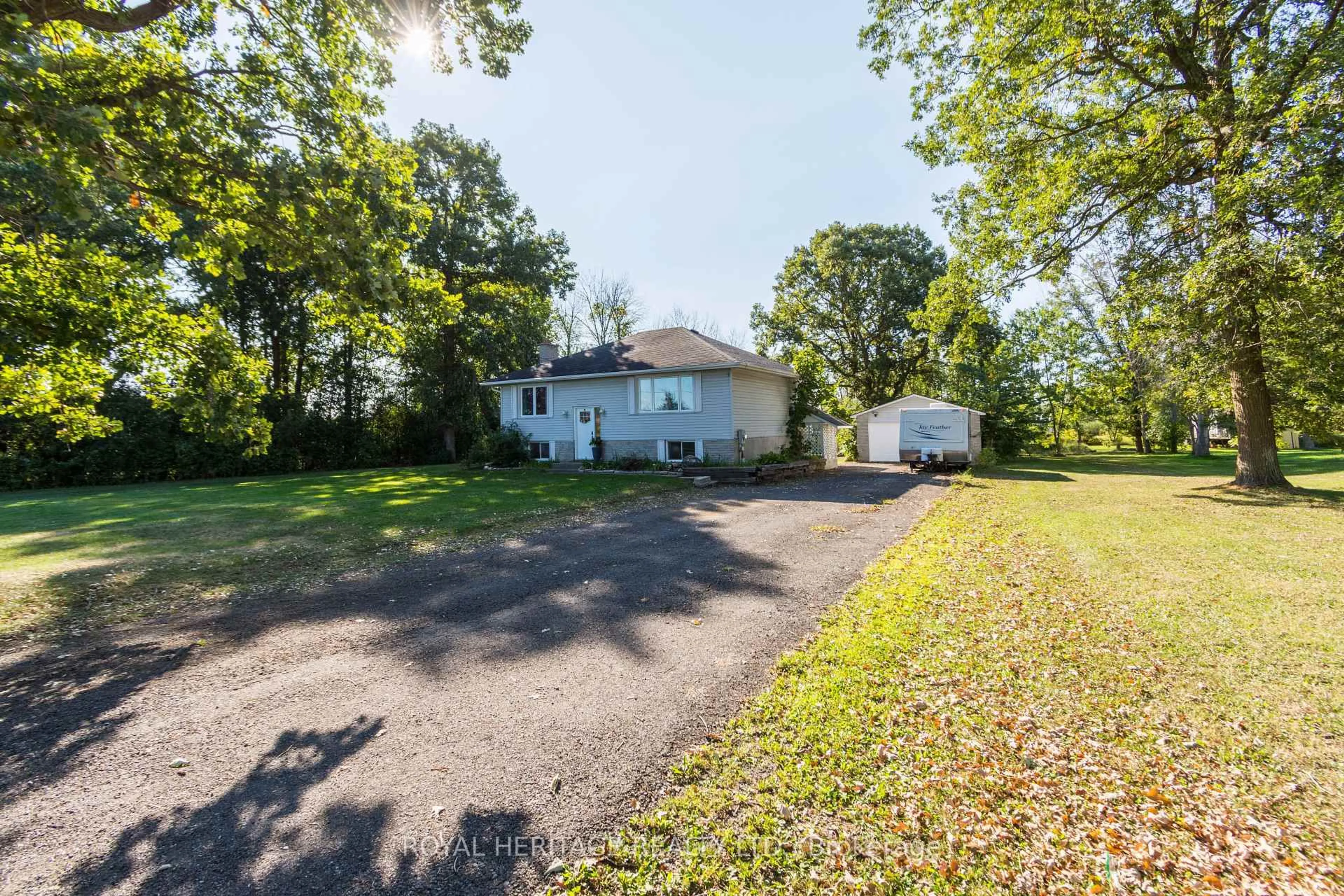 A pic from outside/outdoor area/front of a property/back of a property/a pic from drone, unknown for 444 Lazier Rd, Shannonville Ontario K0K 3A0