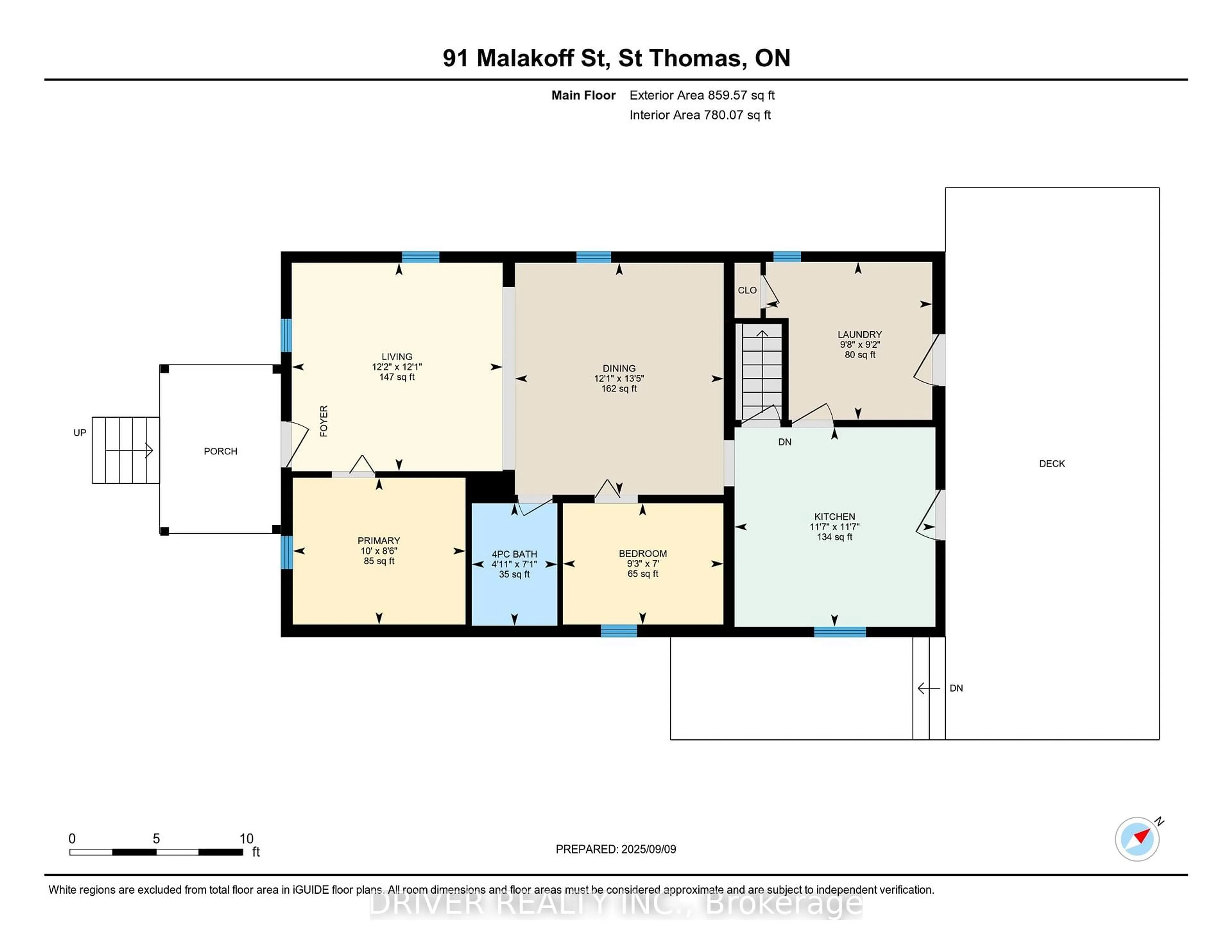 Floor plan for 91 Malakoff St, St. Thomas Ontario N5P 1M3