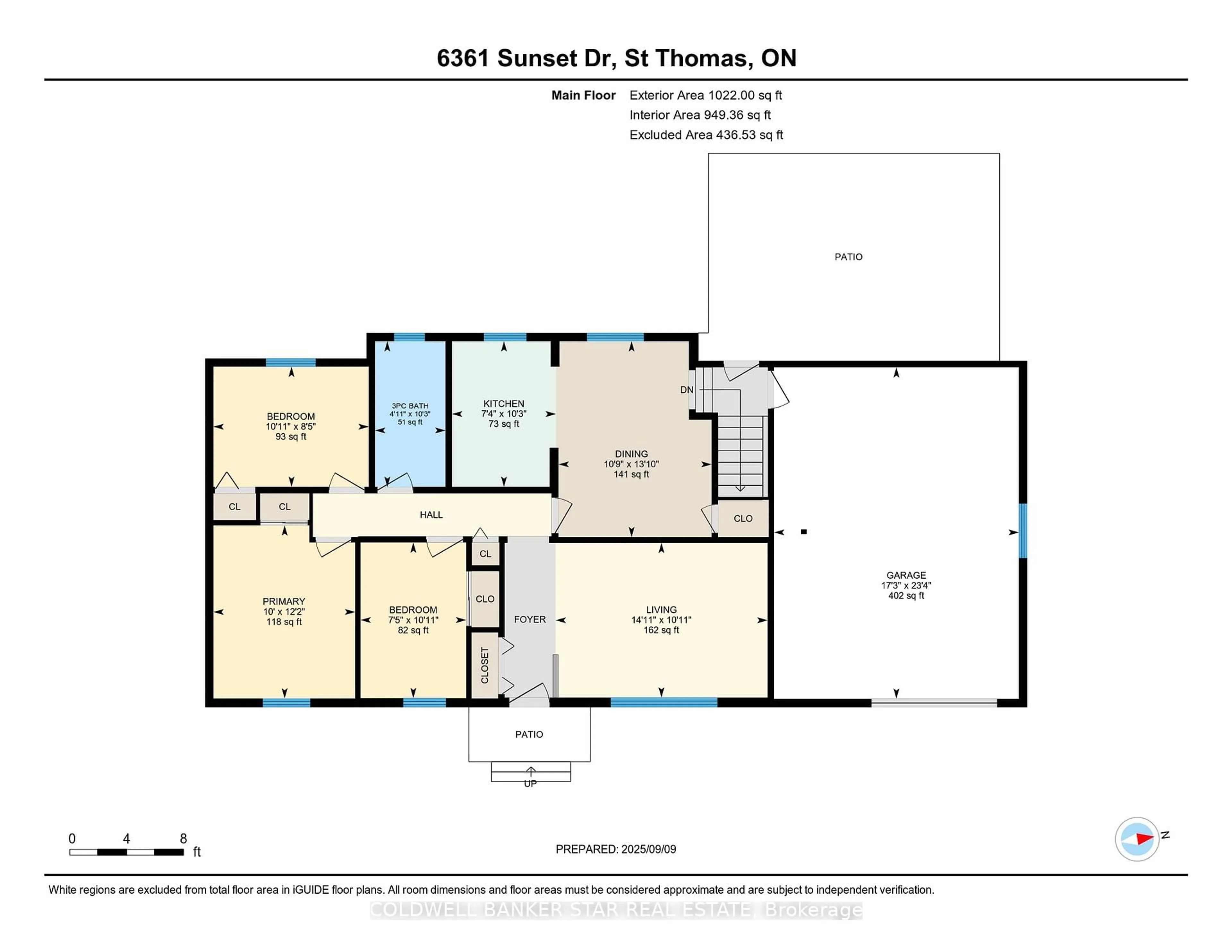 Floor plan for 6361 Sunset Dr, Central Elgin Ontario N5R 3S8