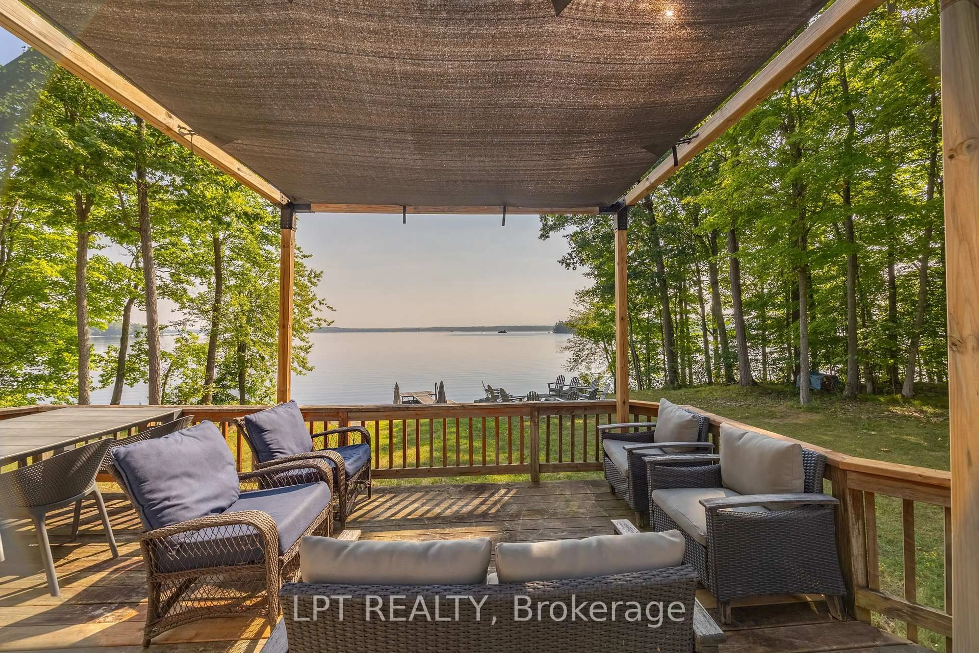 Patio, water/lake/river/ocean view for 79 Big Island Rd, Limoges Ontario K0K 2M0