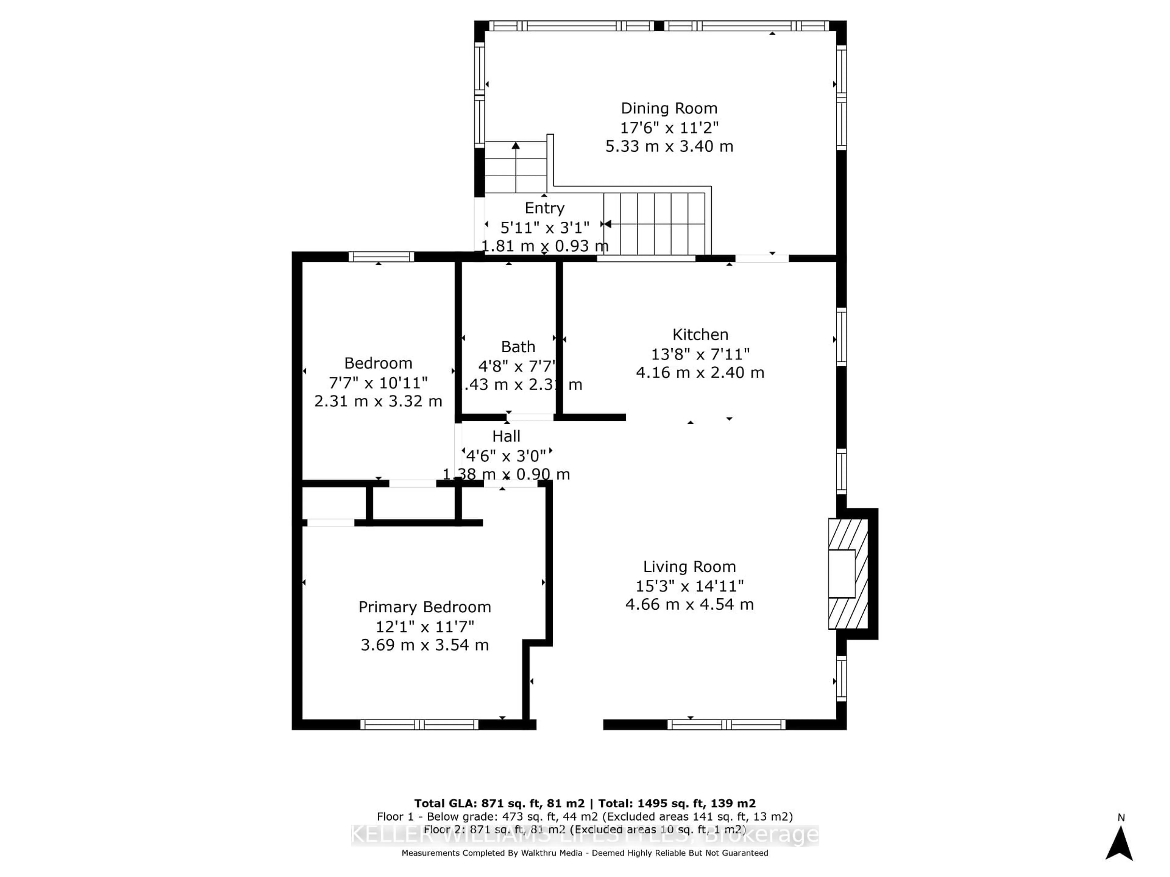Floor plan for 59 Alexandra St, London South Ontario N6C 2B1