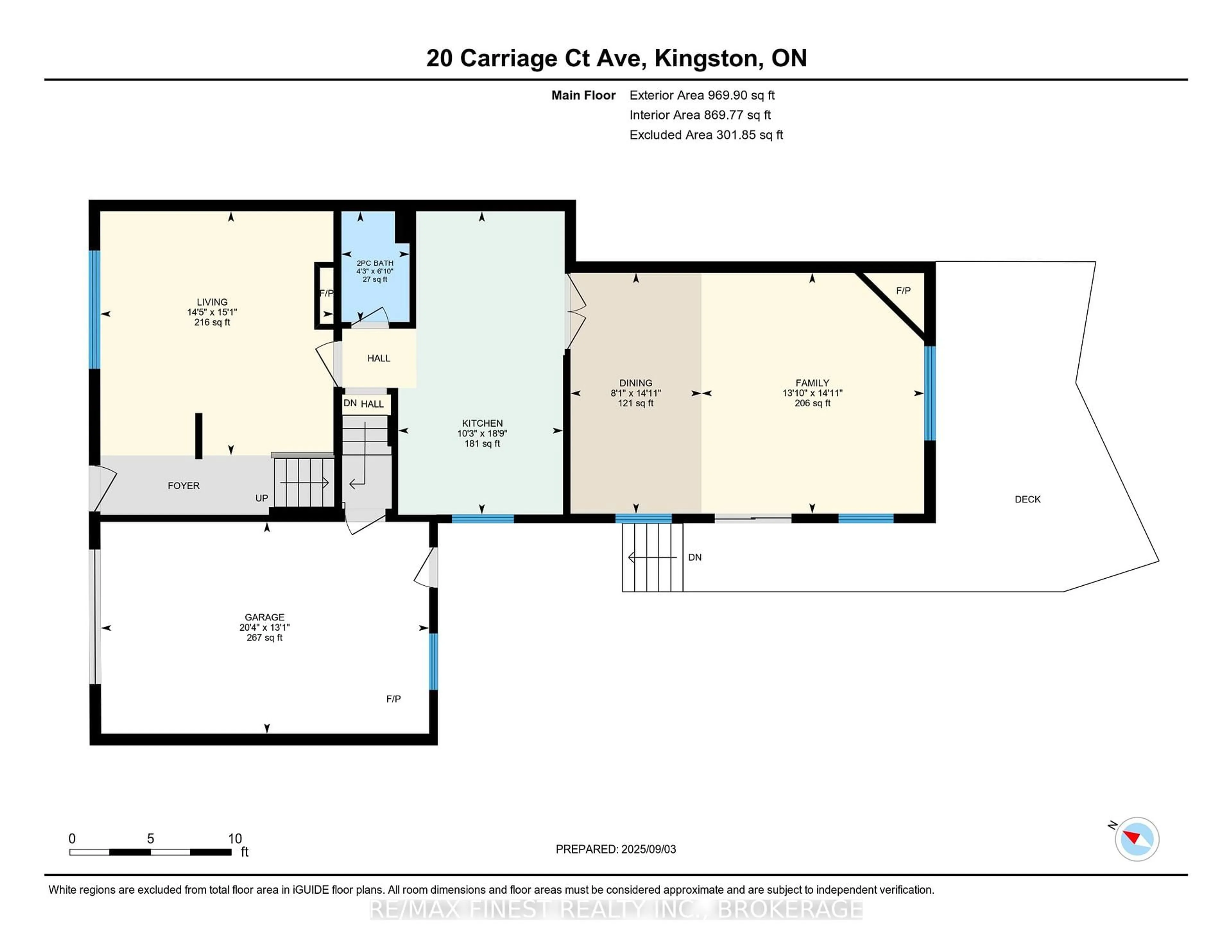 Floor plan for 20 Carriage Court Ave, Kingston Ontario K7K 5X2