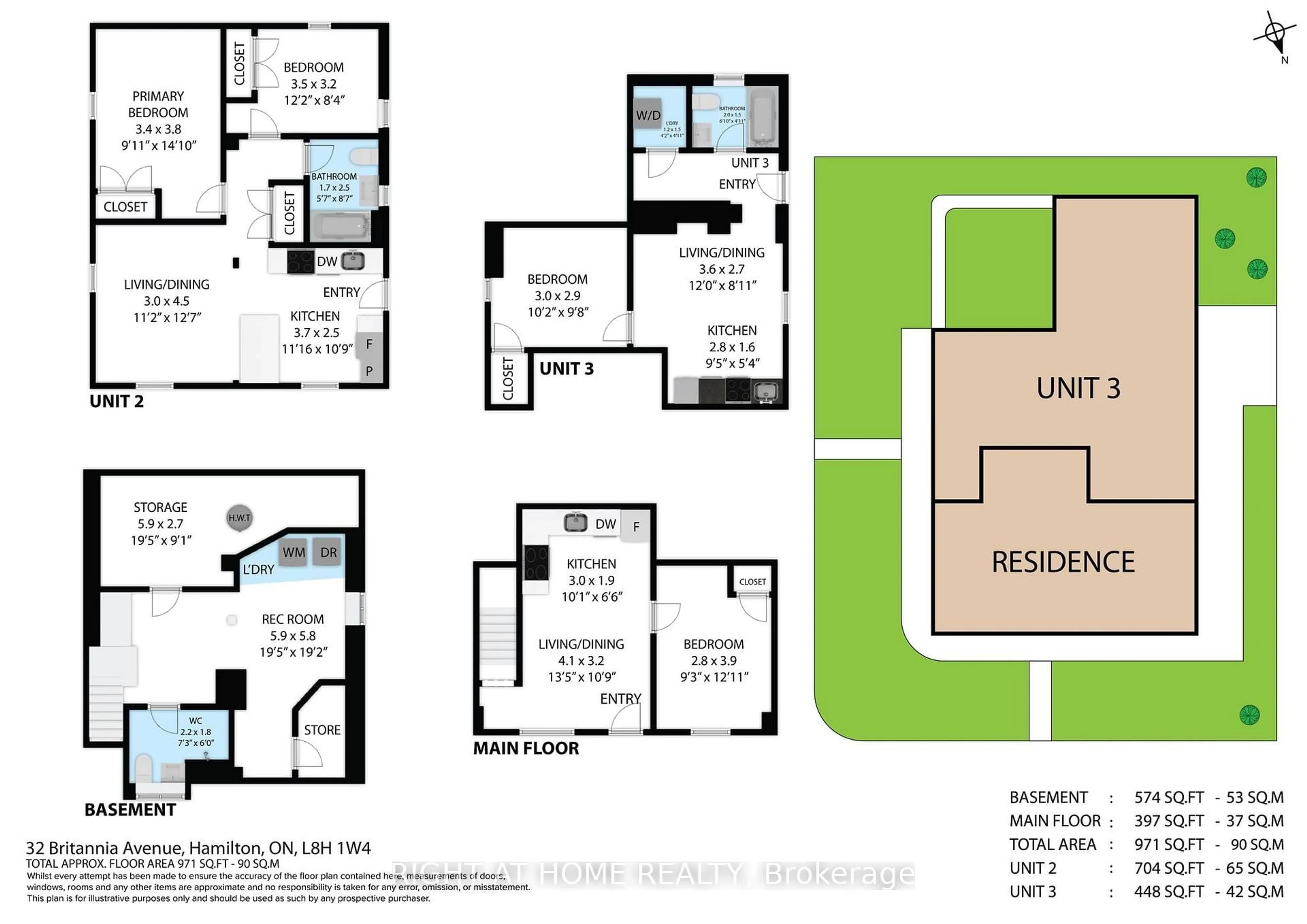 Floor plan for 32 Britannia Ave, Hamilton Ontario L8H 1W4