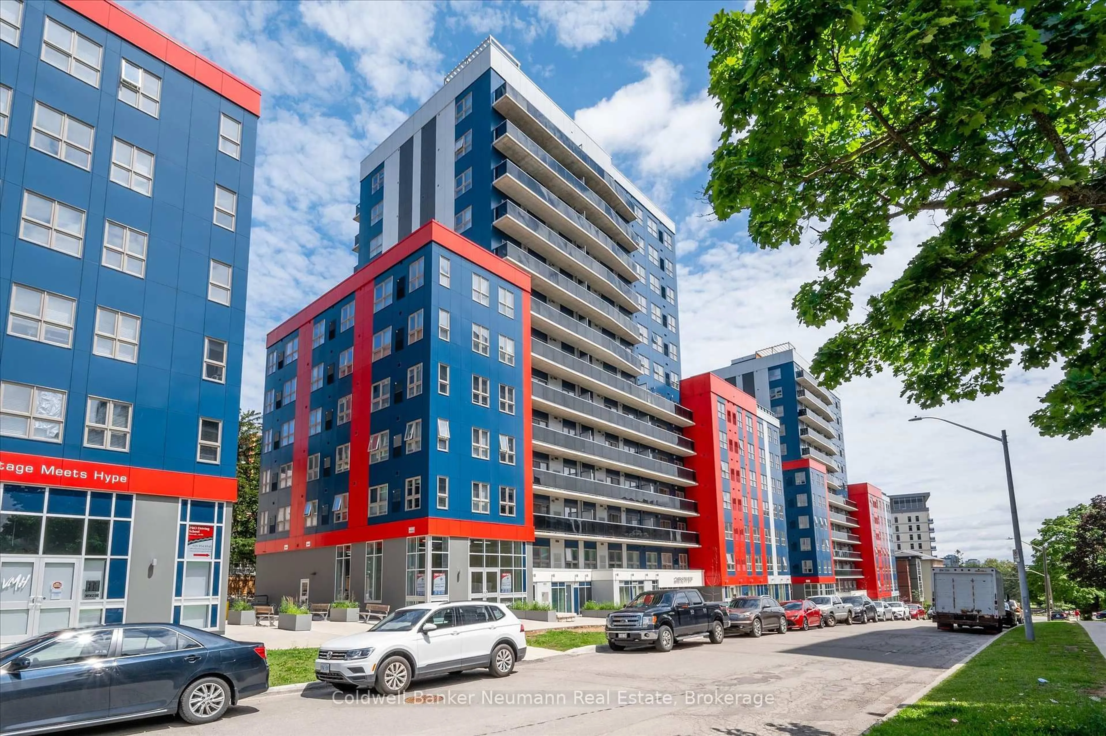 A pic from outside/outdoor area/front of a property/back of a property/a pic from drone, unknown for 258b Sunview St #227, Waterloo Ontario N2L 0H7