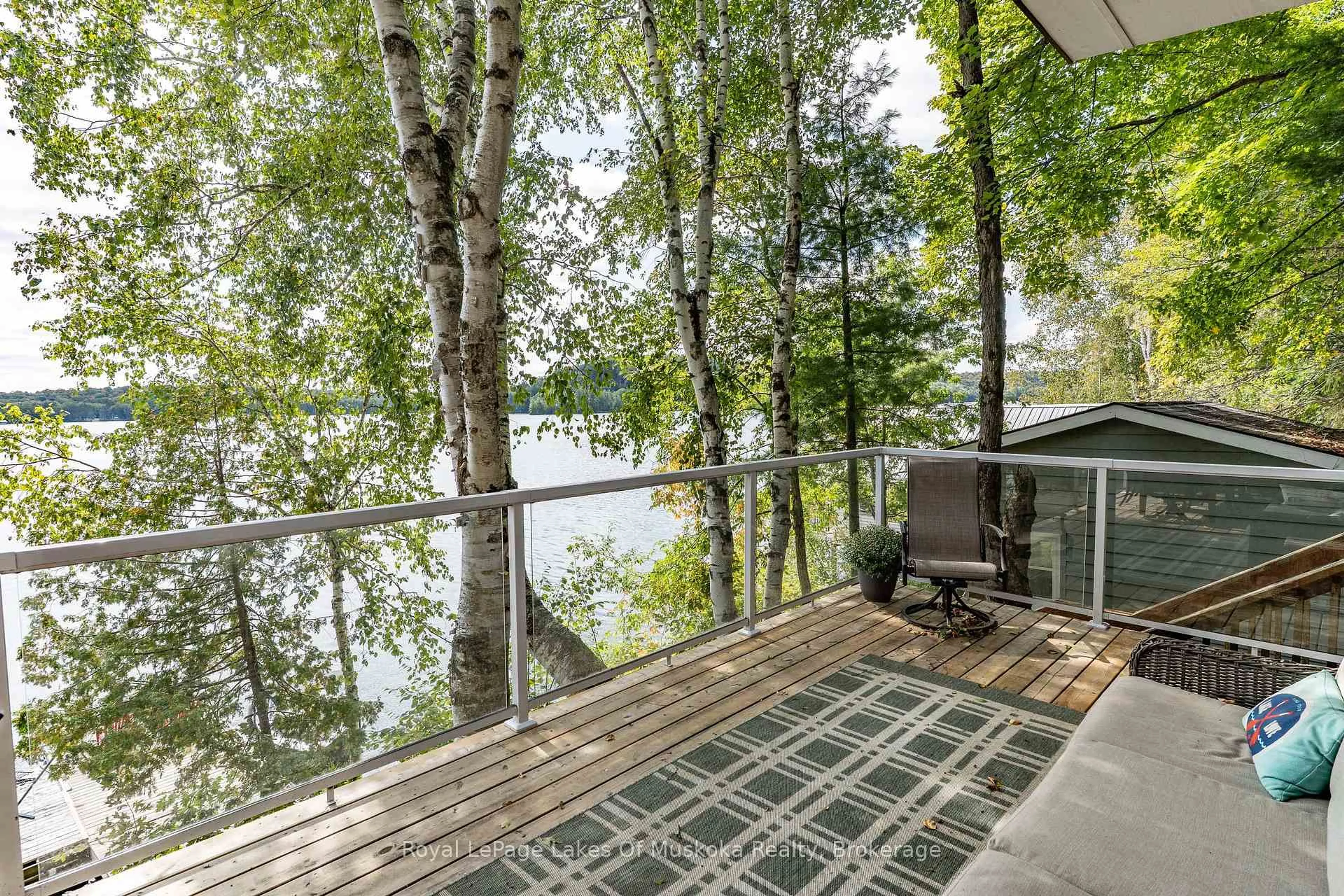 Patio, water/lake/river/ocean view for 1392 Crumby Lake Dr, Algonquin Highlands Ontario P0A 1E0