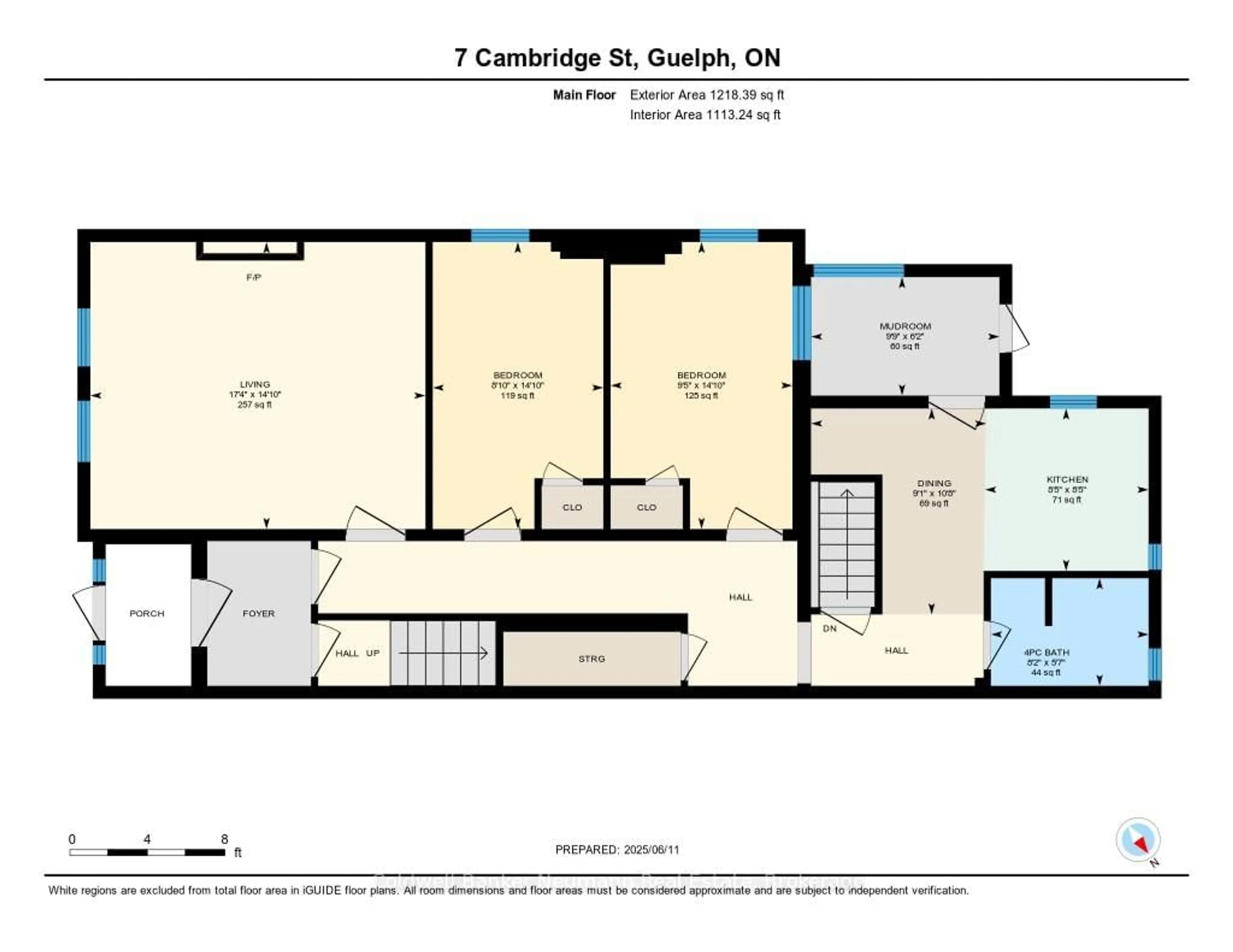 Floor plan for 7 Cambridge St, Guelph Ontario N1H 2T8