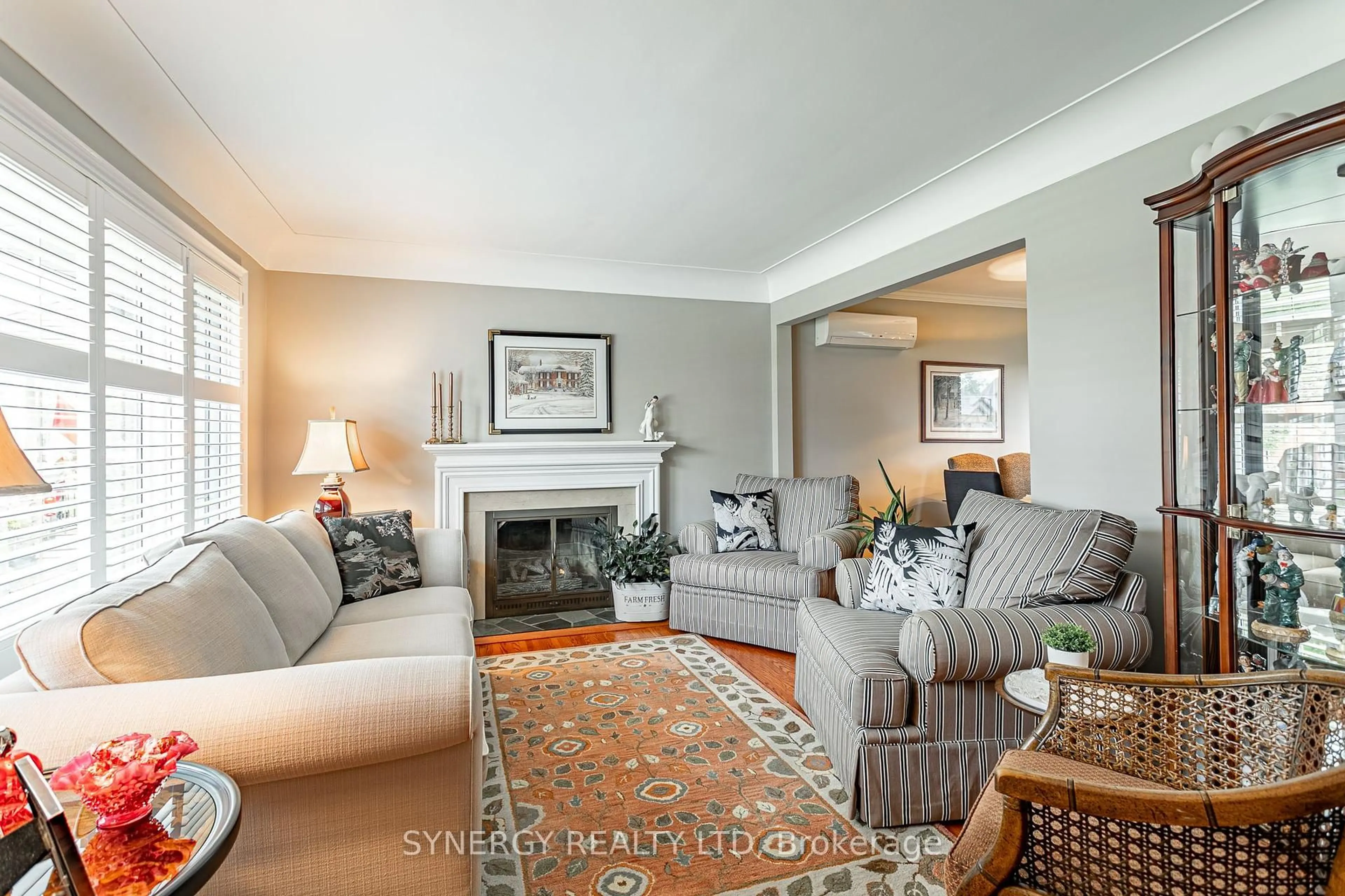 Living room with furniture, carpet floor for 65 Colborne St, Strathroy-Caradoc Ontario N7G 2M1