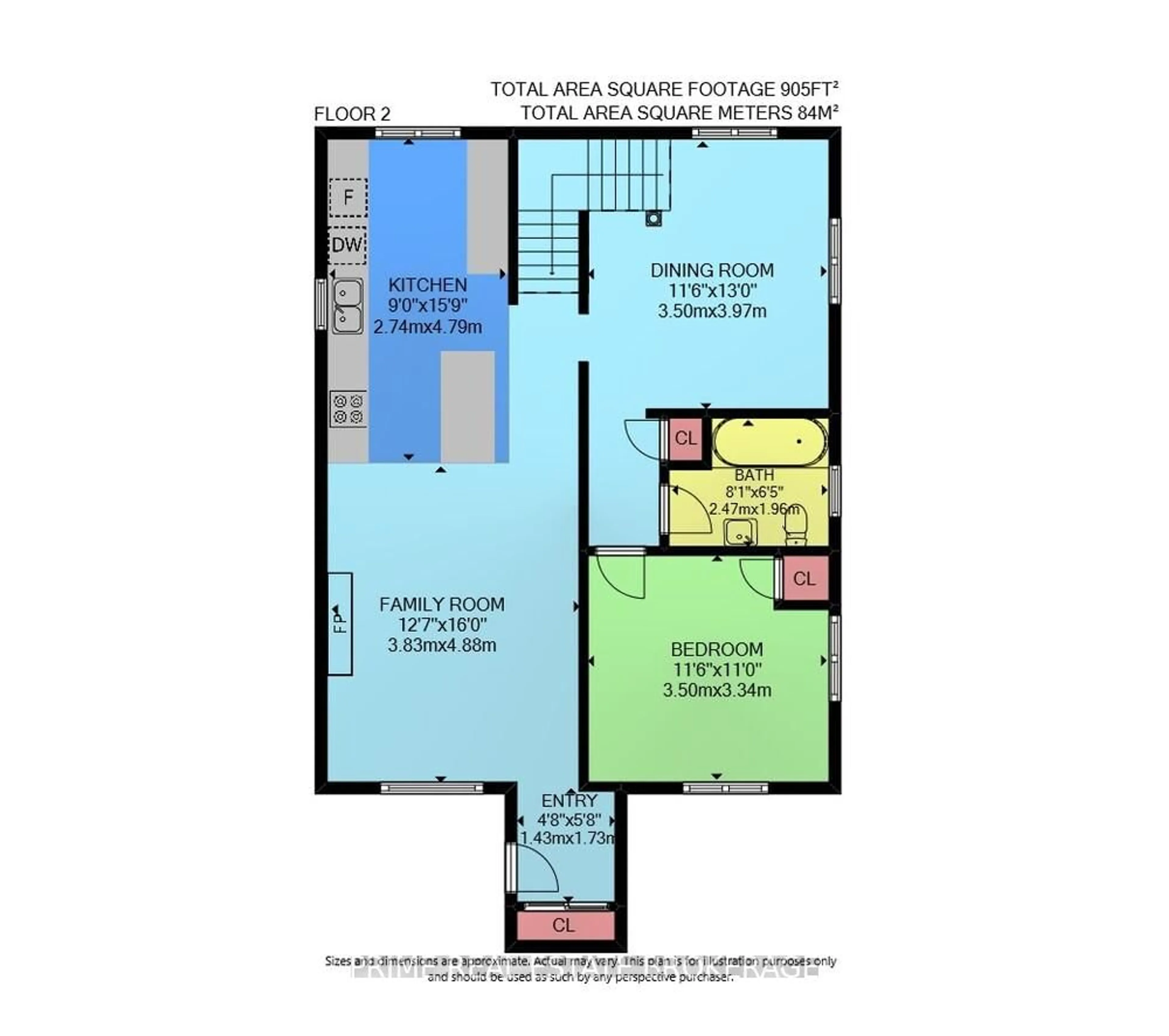 Floor plan for 199 Vancouver St, London East Ontario N5W 4R5