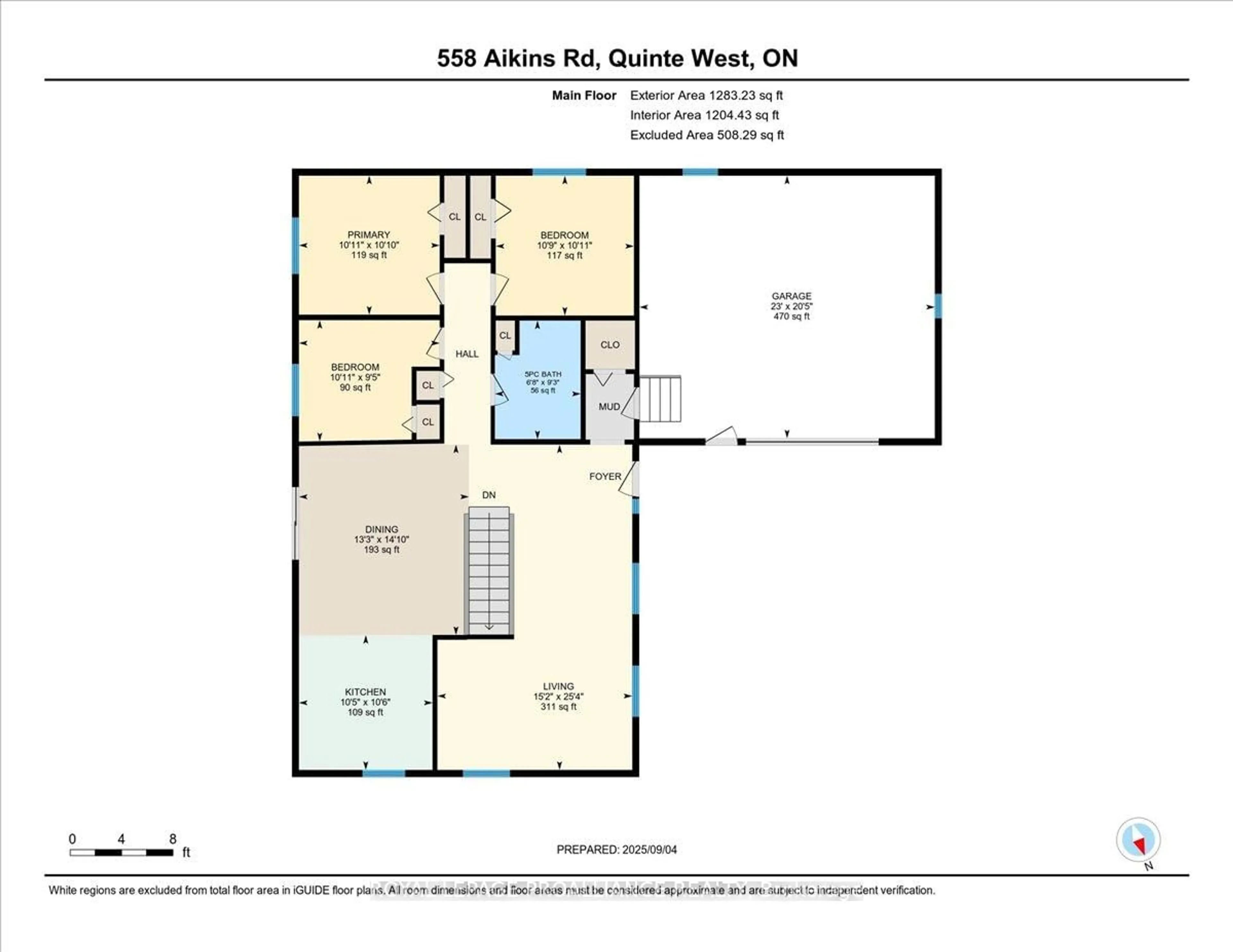 Floor plan for 558 Aikins Rd, Quinte West Ontario K8N 4Z2