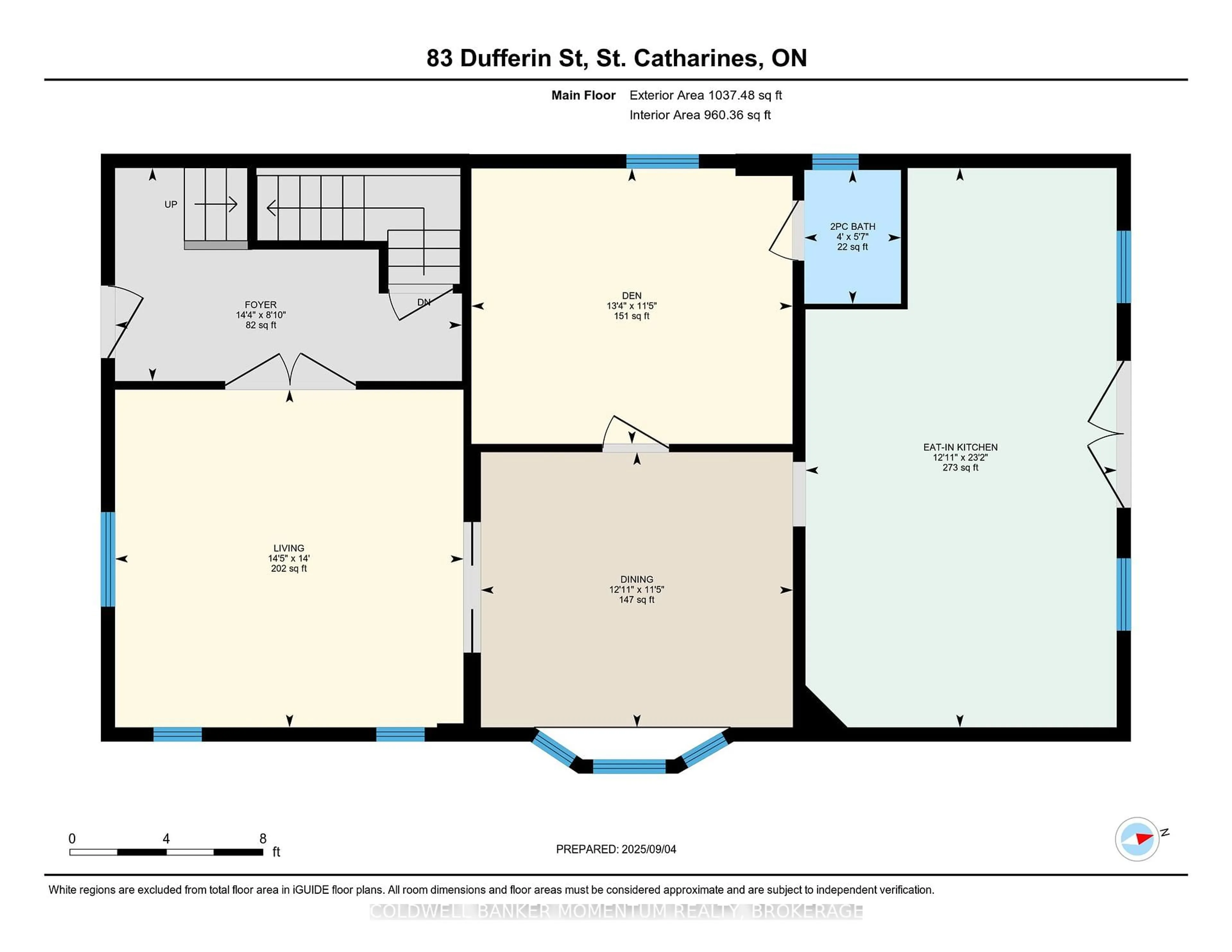 Floor plan for 83 DUFFERIN St, St. Catharines Ontario L2R 1Z9