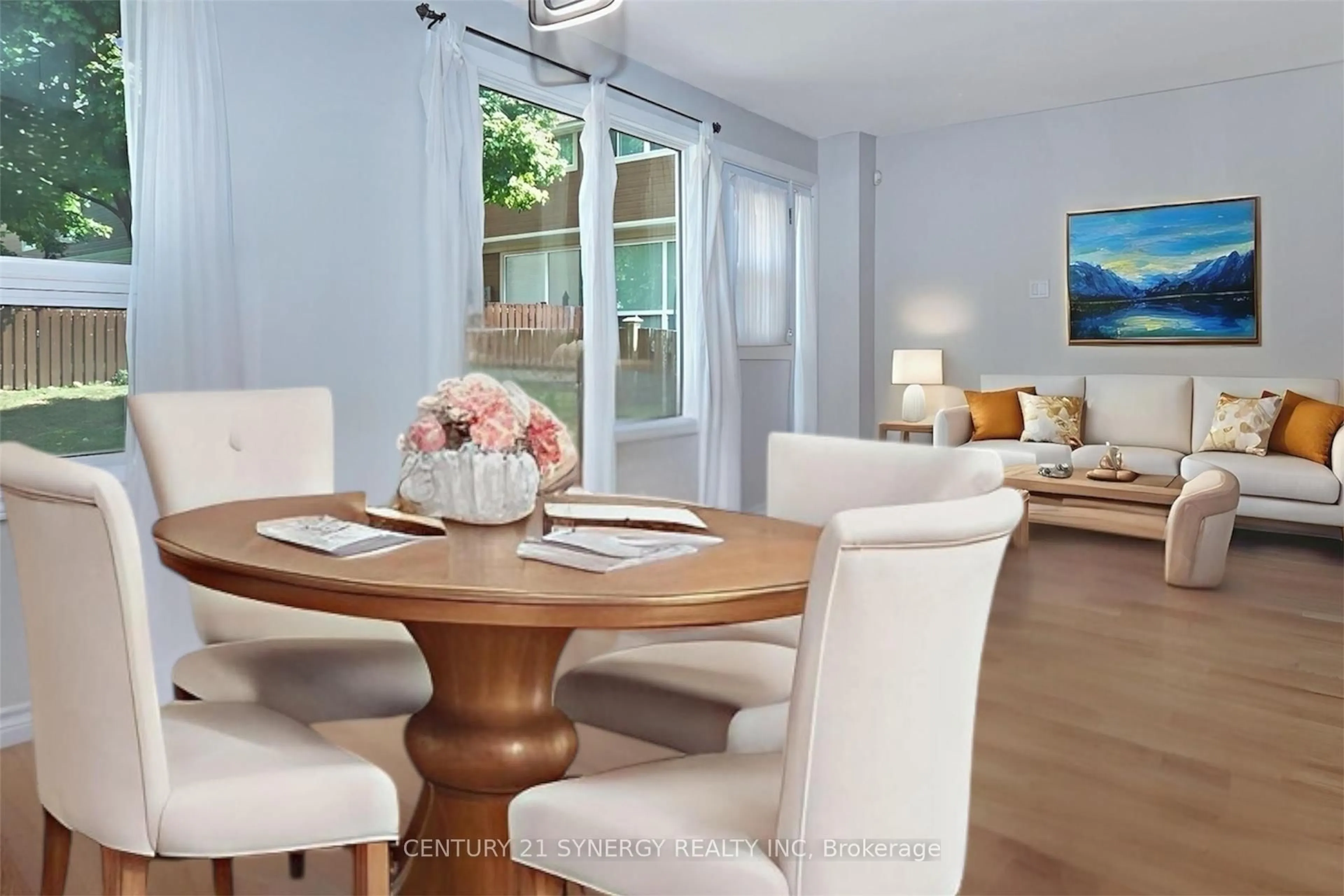 Dining room, wood/laminate floor for 4613 Carrington Pl #57, Ottawa Ontario K1B 4R1