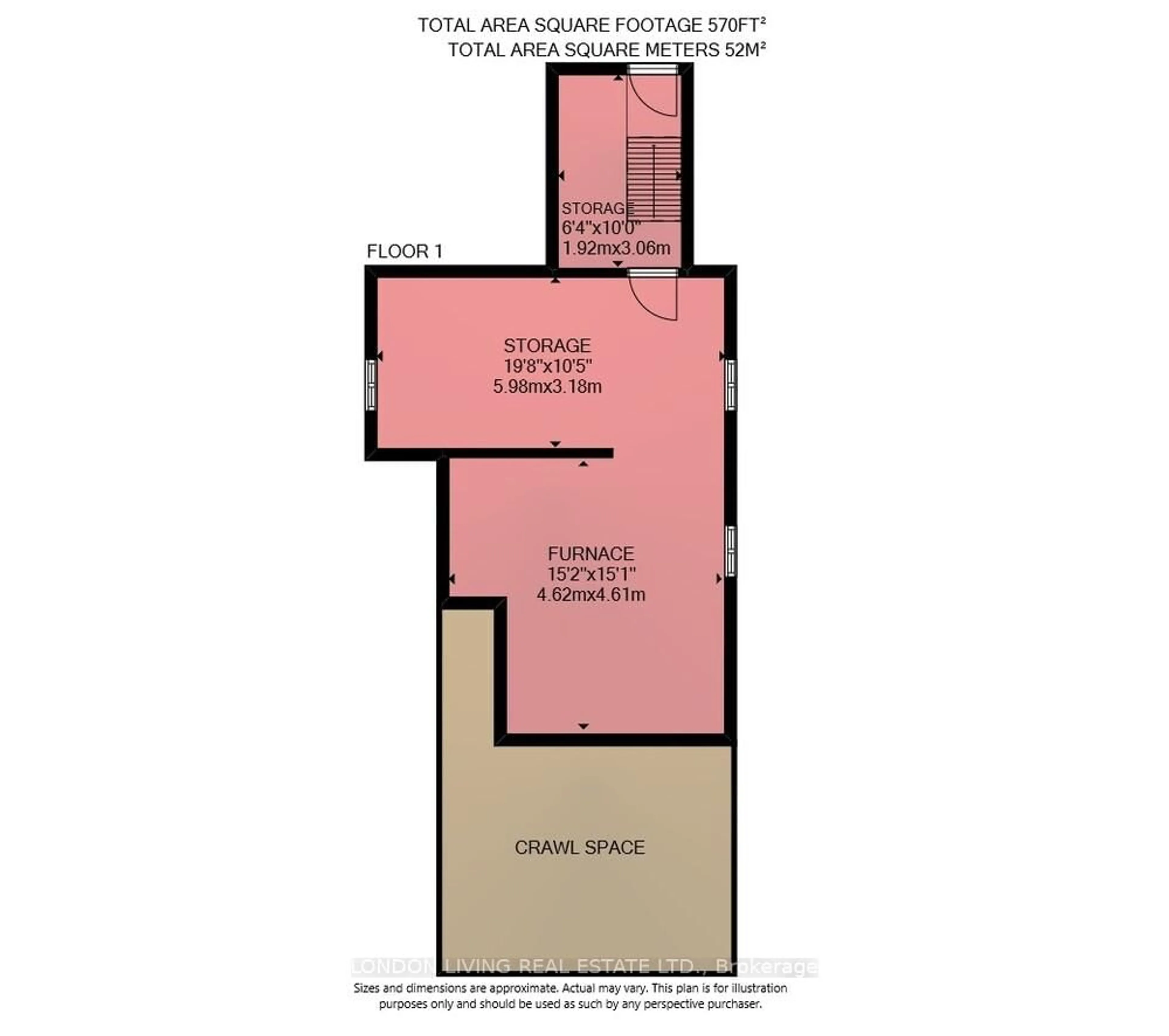 Floor plan for 135 Duchess Ave, London South Ontario N6C 1N8