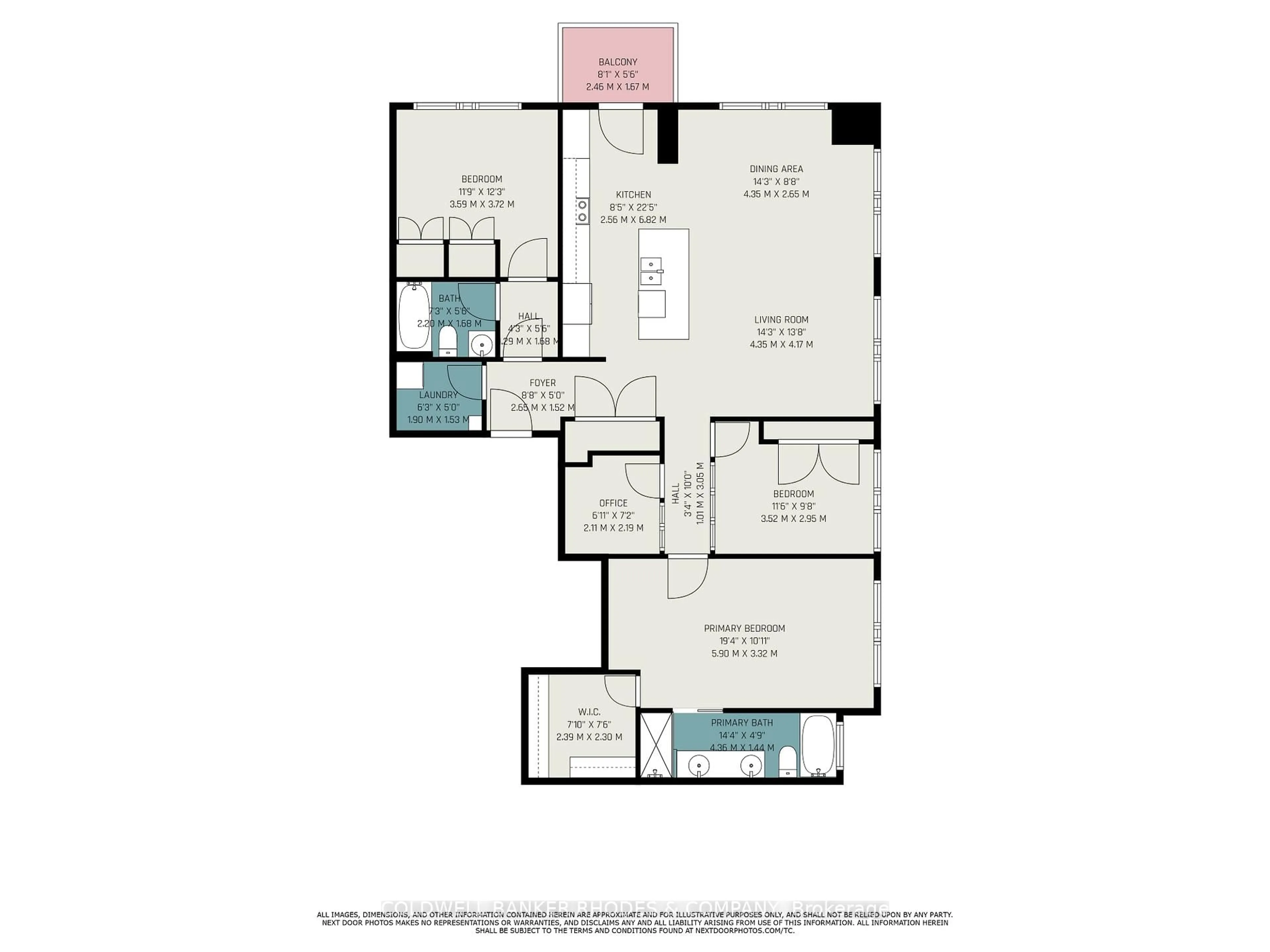 Floor plan for 95 Bronson Ave #401, Ottawa Ontario K1R 1E2