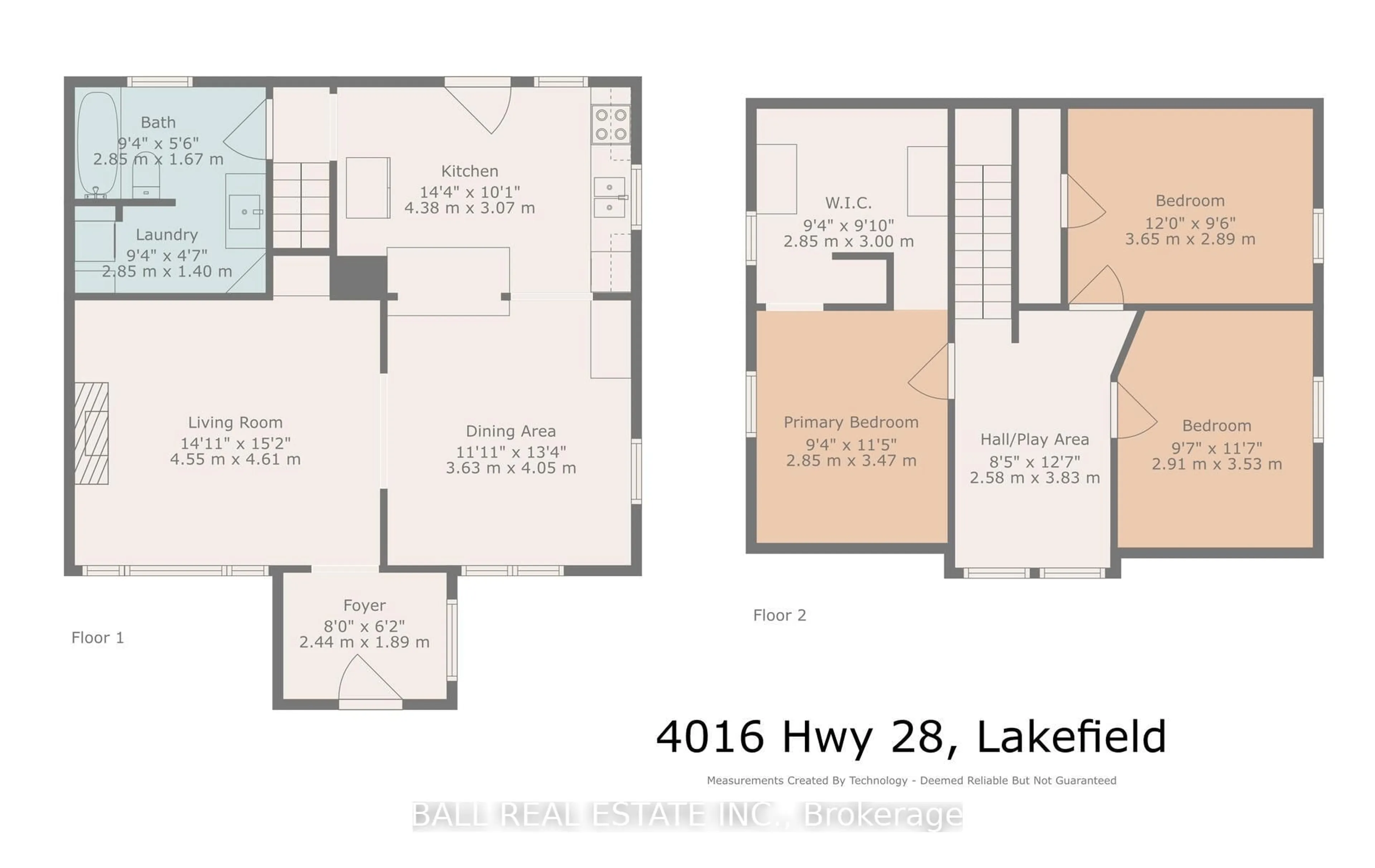 Floor plan for 4016 Highway 28, Selwyn Ontario K0L 2H0