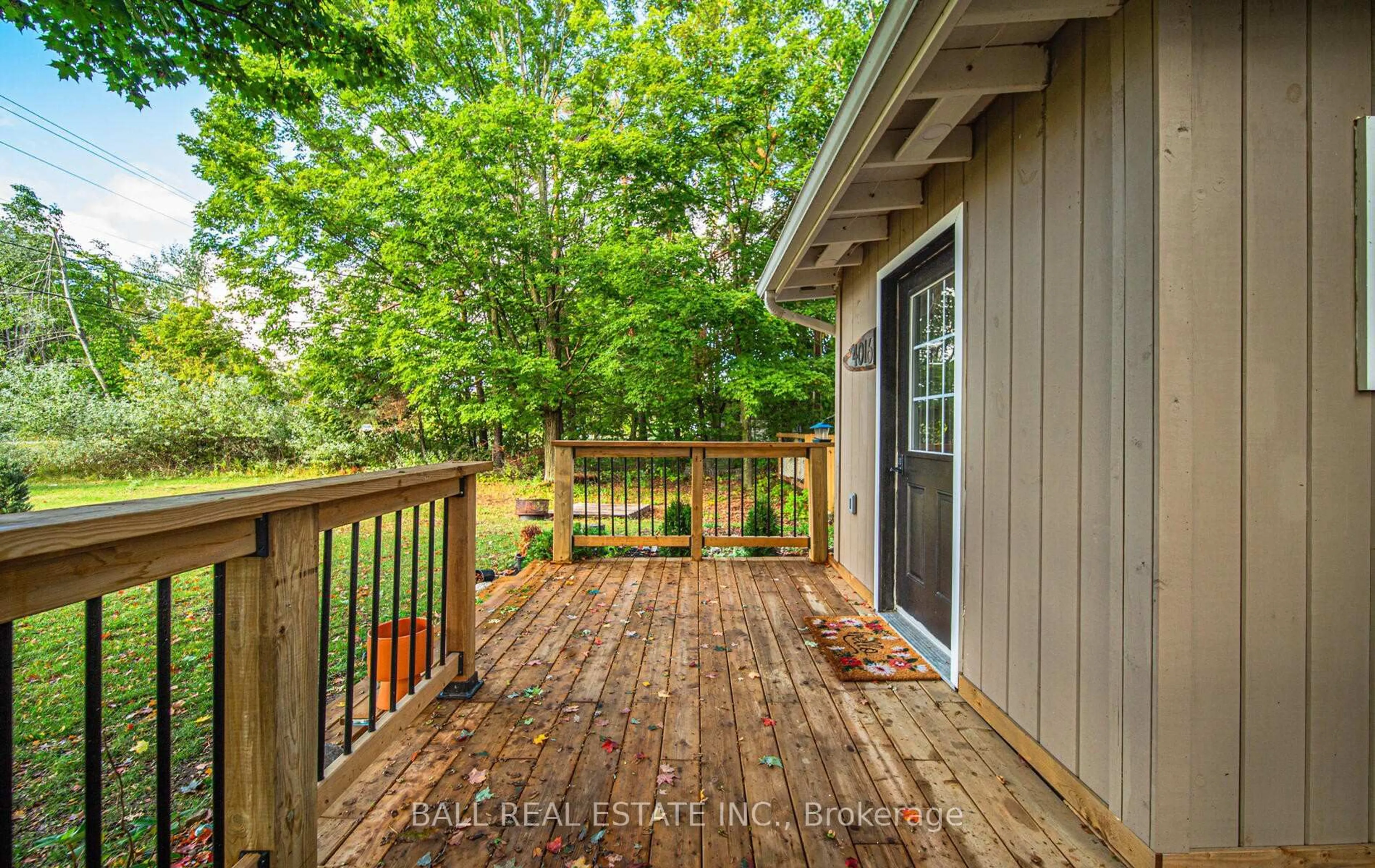 Patio, forest/trees view for 4016 Highway 28, Selwyn Ontario K0L 2H0