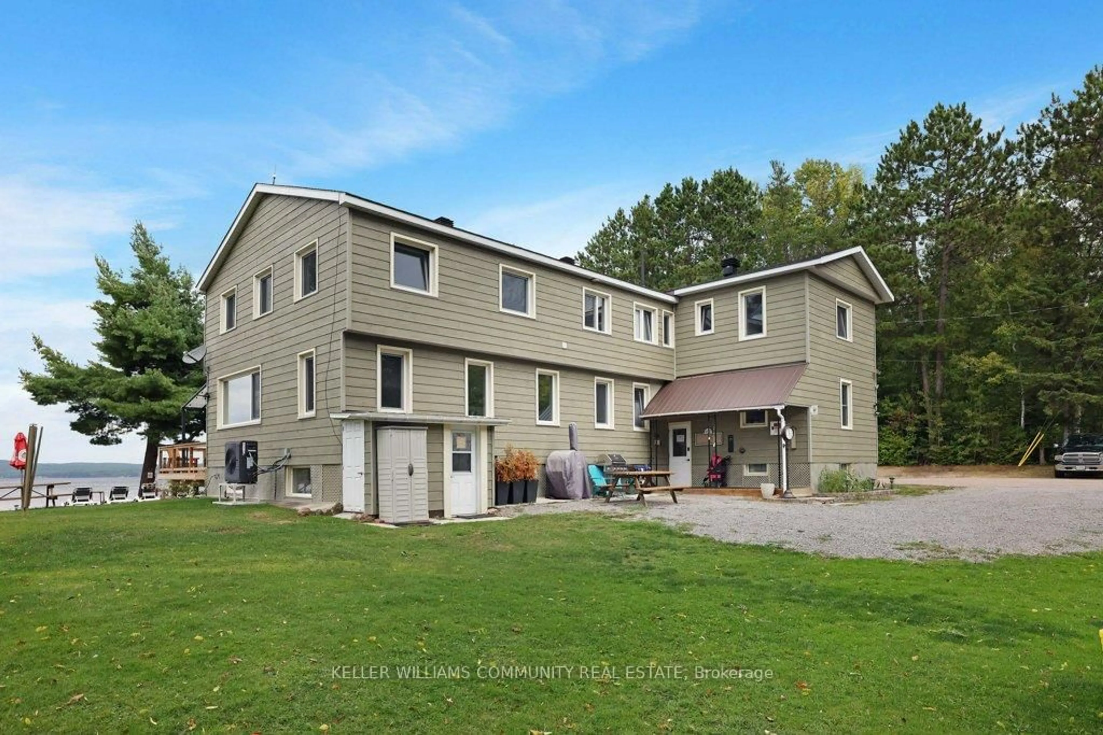 A pic from outside/outdoor area/front of a property/back of a property/a pic from drone, building for 391 Bonnechere Rd, Killaloe Ontario K0J 2A0