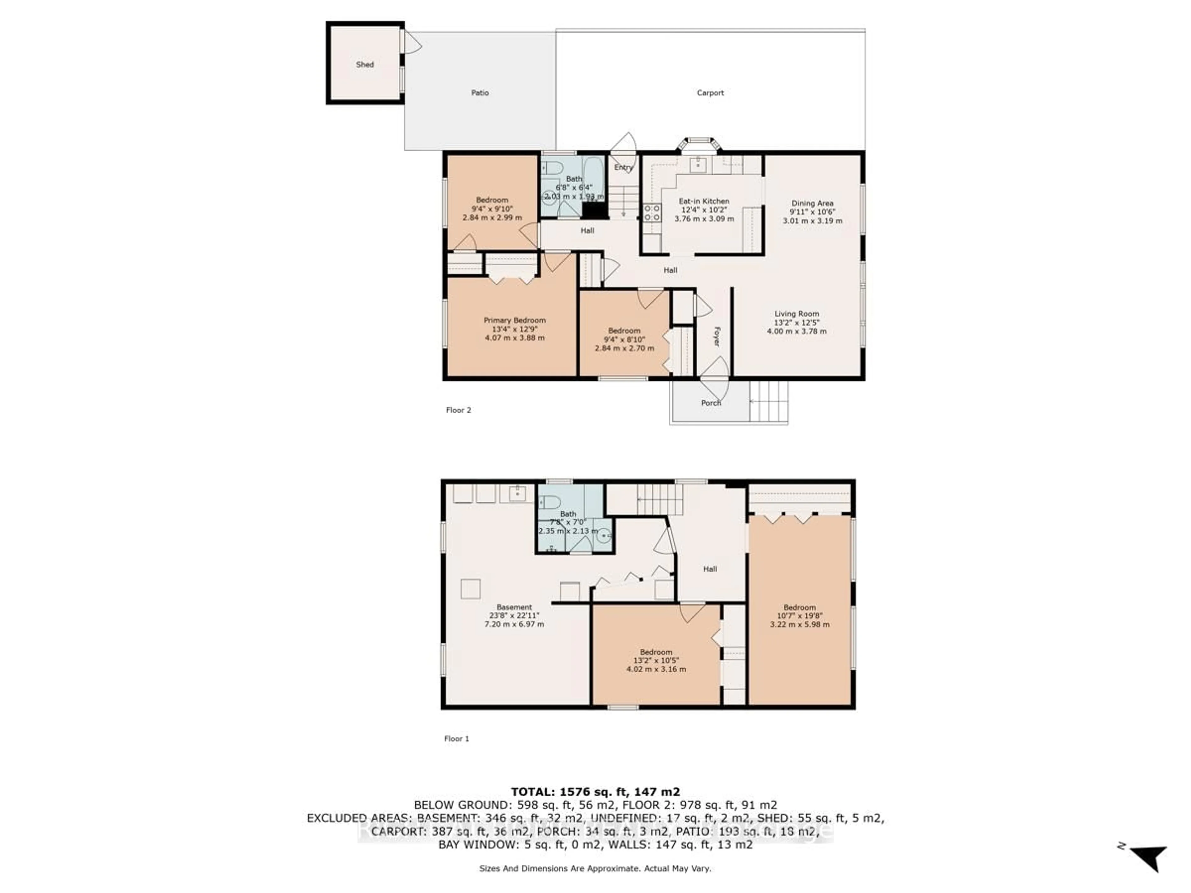 Floor plan for 136 Langton St, Peterborough Ontario K9H 6K2