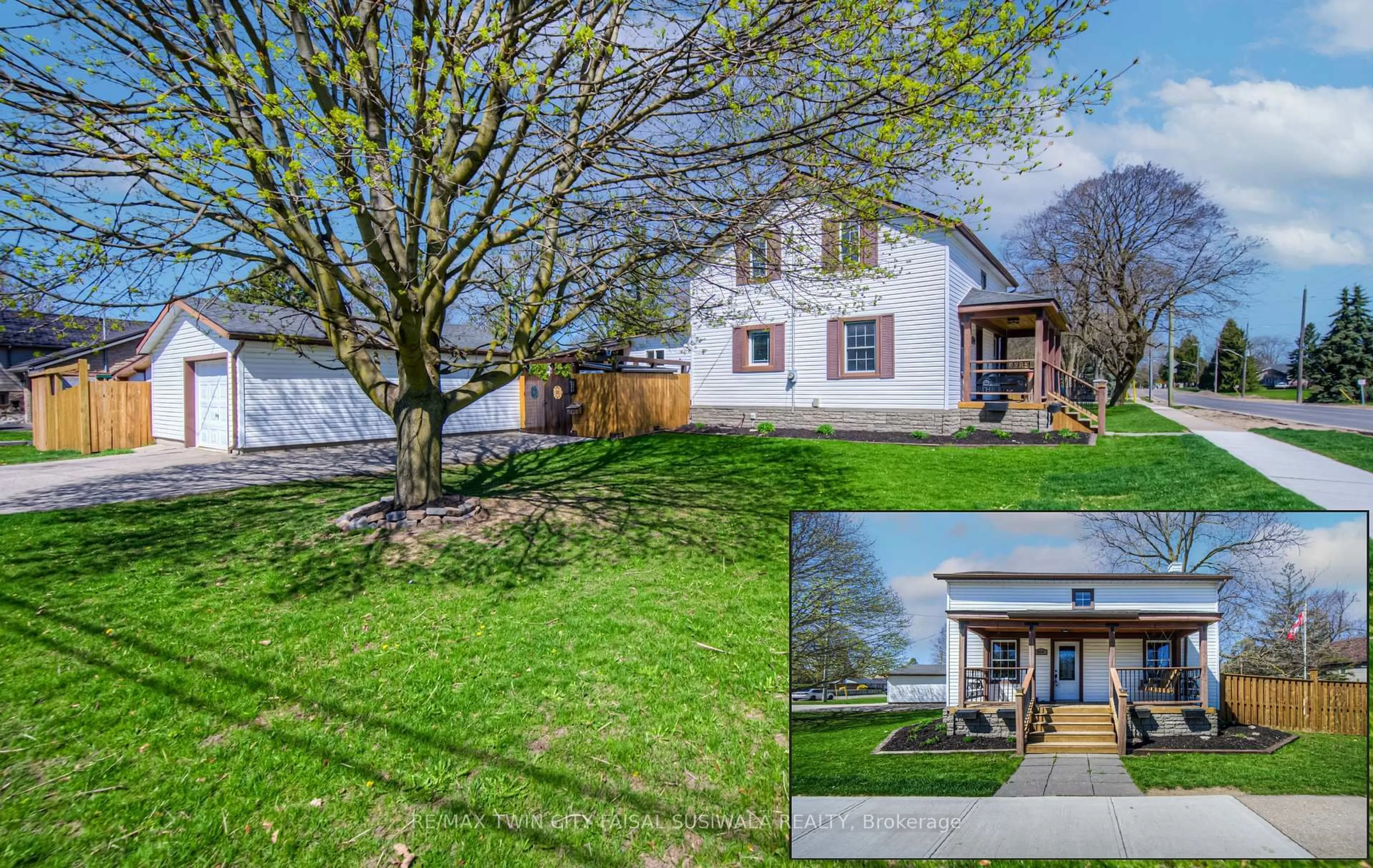 A pic from outside/outdoor area/front of a property/back of a property/a pic from drone, street for 150 WOOLWICH St, Woolwich Ontario N0B 1M0