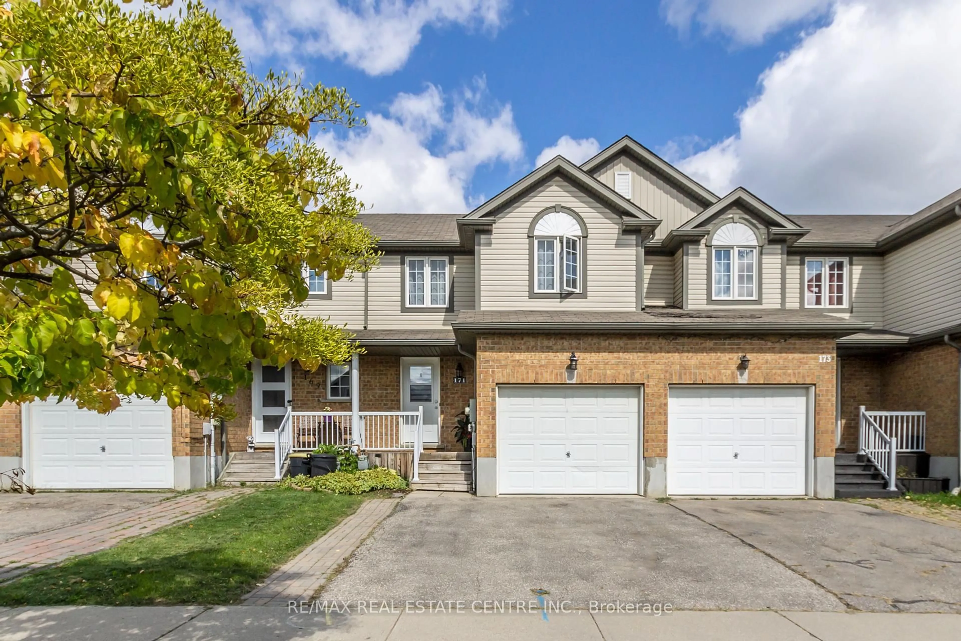 Home with brick exterior material, street for 171 Prosperity Dr, Kitchener Ontario N2E 4E5