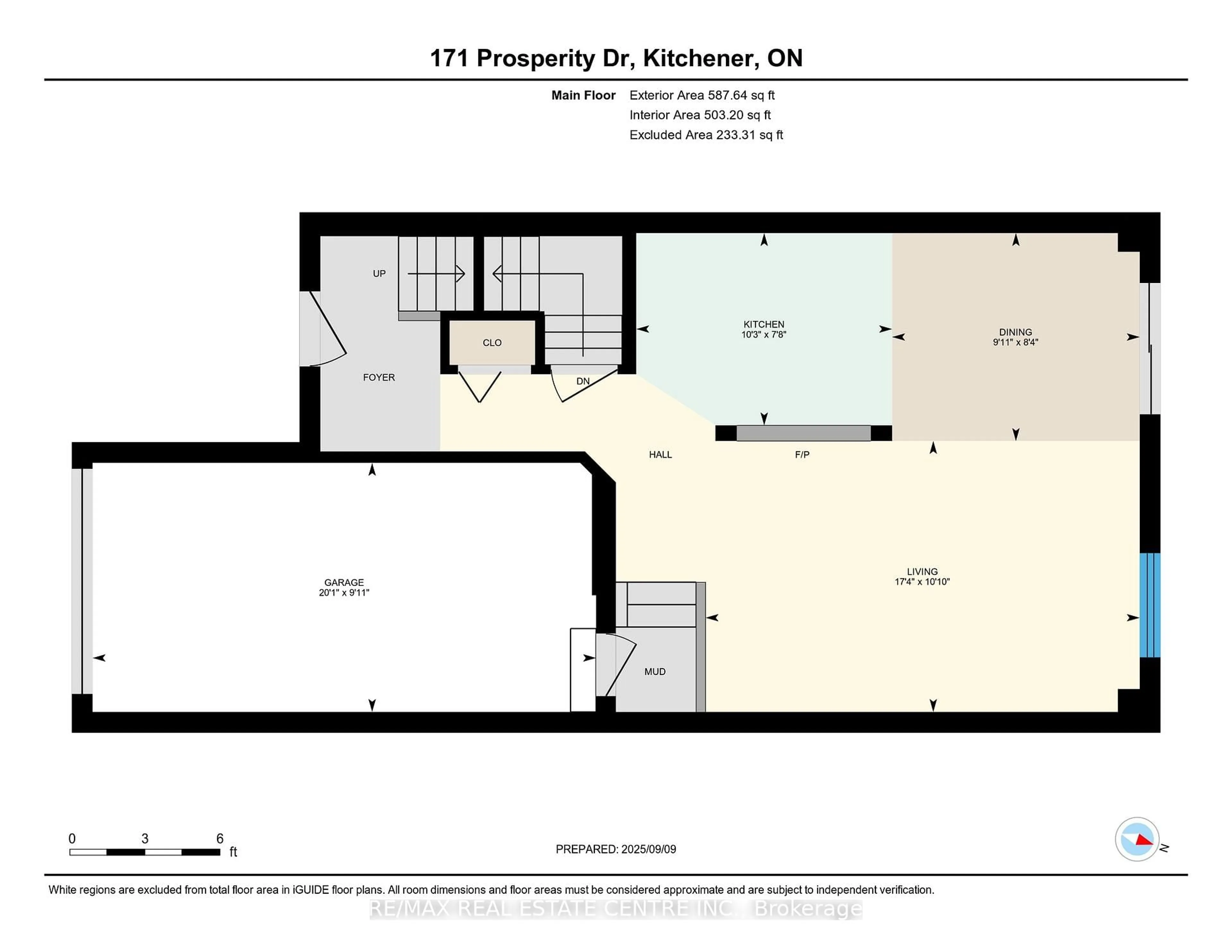 Floor plan for 171 Prosperity Dr, Kitchener Ontario N2E 4E5