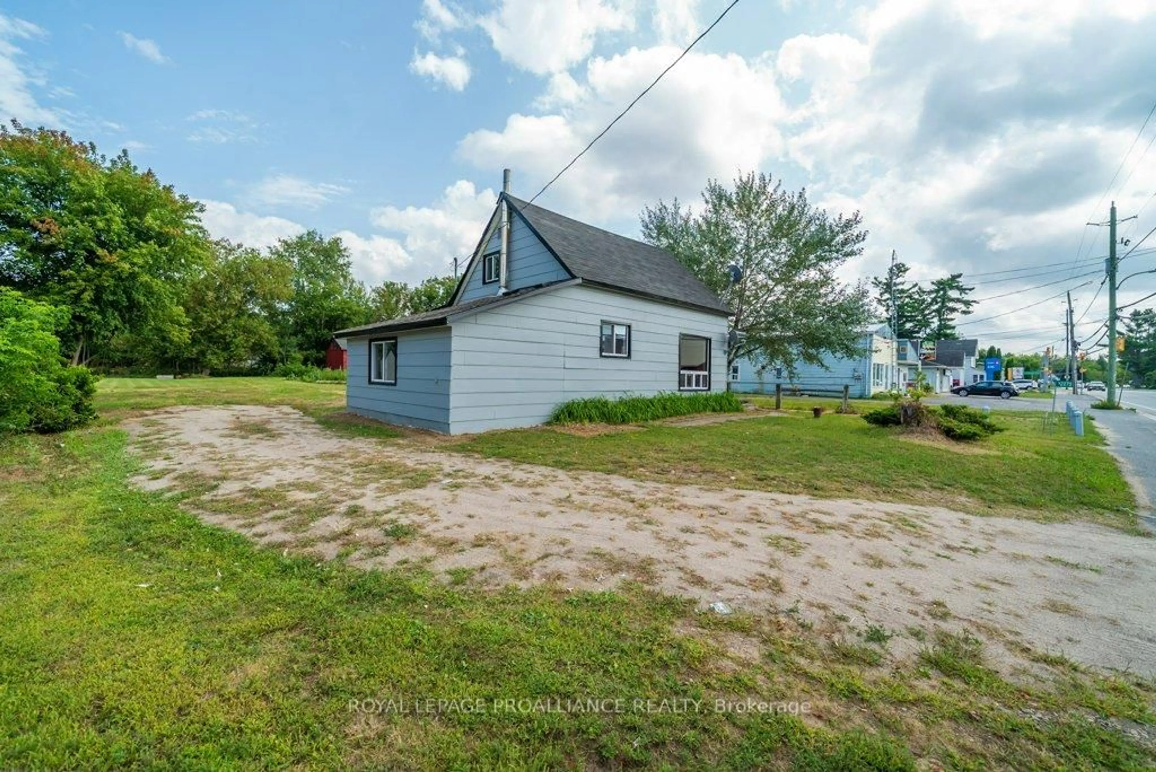A pic from outside/outdoor area/front of a property/back of a property/a pic from drone, water/lake/river/ocean view for 12275 Highway 41, Addington Highlands Ontario K0H 2G0