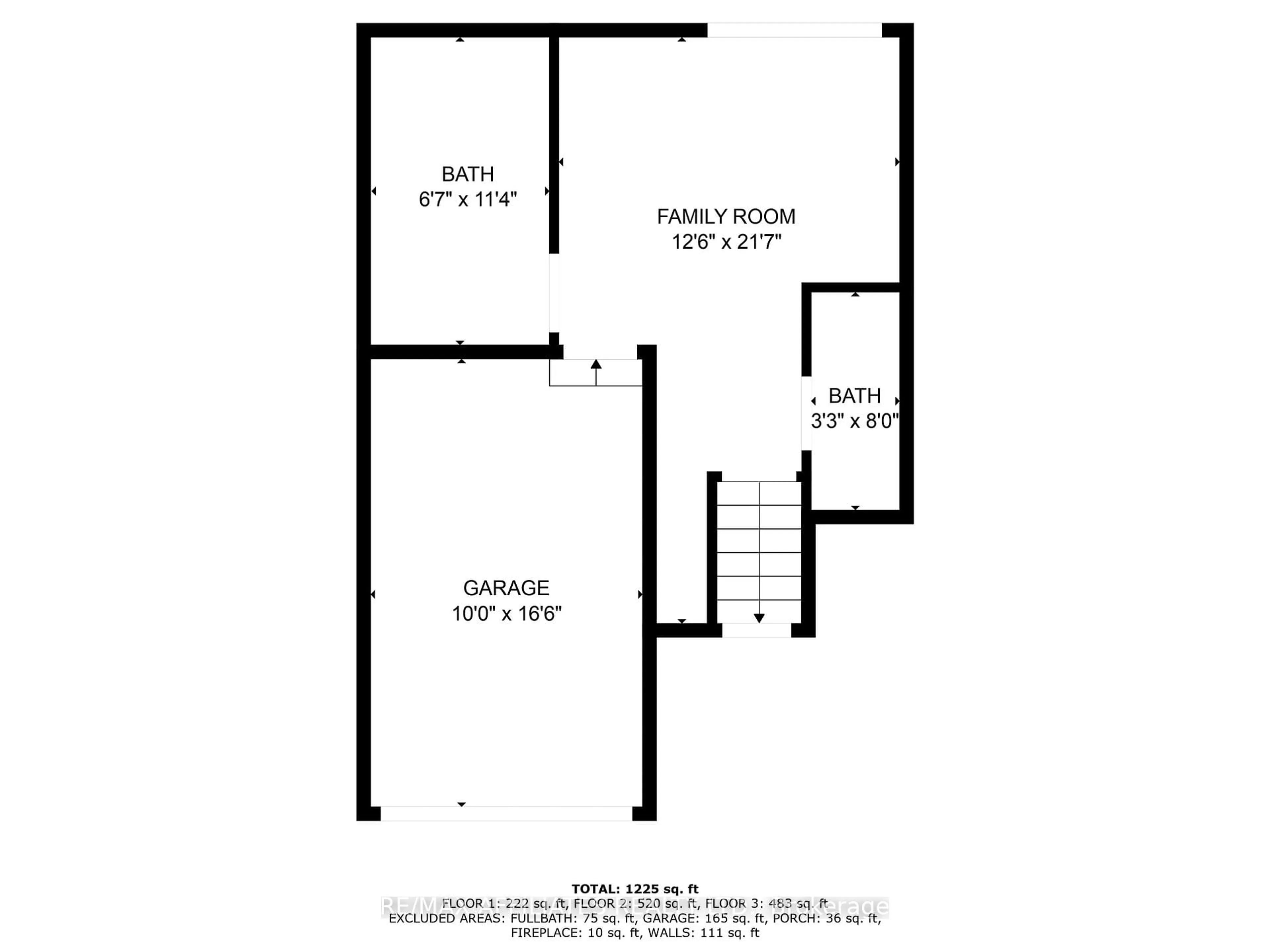 Floor plan for 22 Castlegreen Private, Ottawa Ontario K1T 3N4