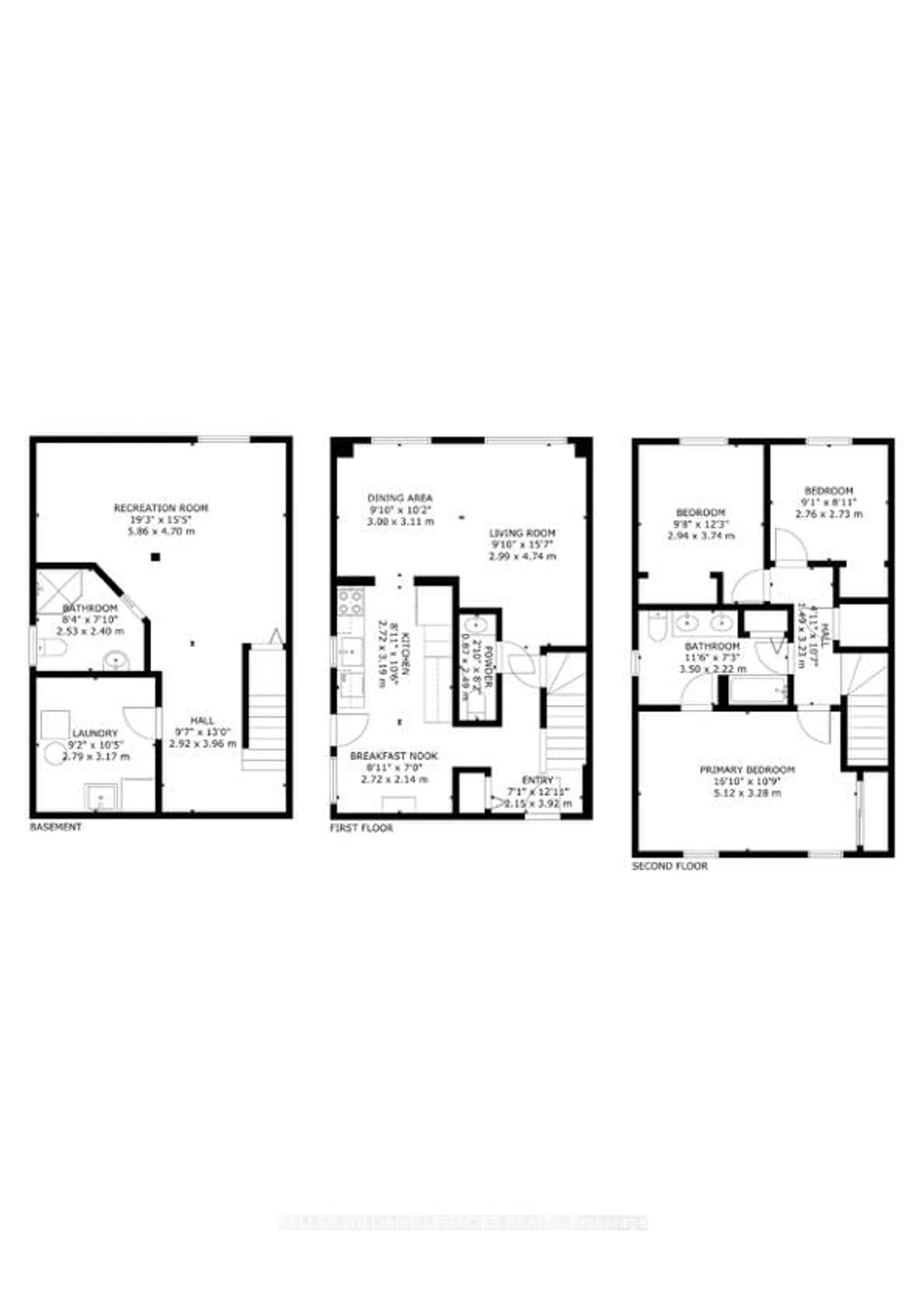 Floor plan for 104 Dyer Crt, Cambridge Ontario N3C 4B9