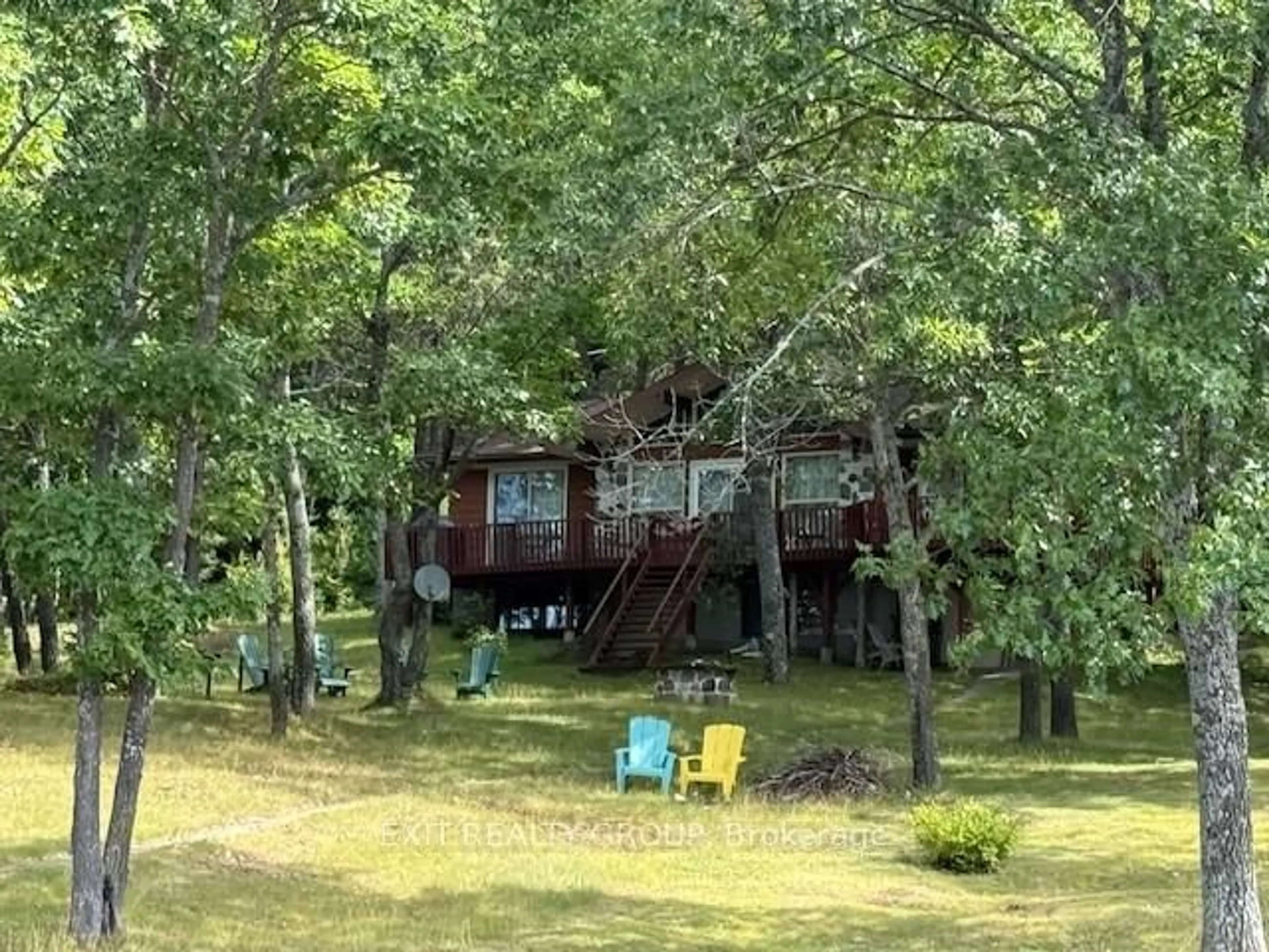 A pic from outside/outdoor area/front of a property/back of a property/a pic from drone, forest/trees view for 5420 Centennial Lake Rd, Griffith Ontario K0J 2R0