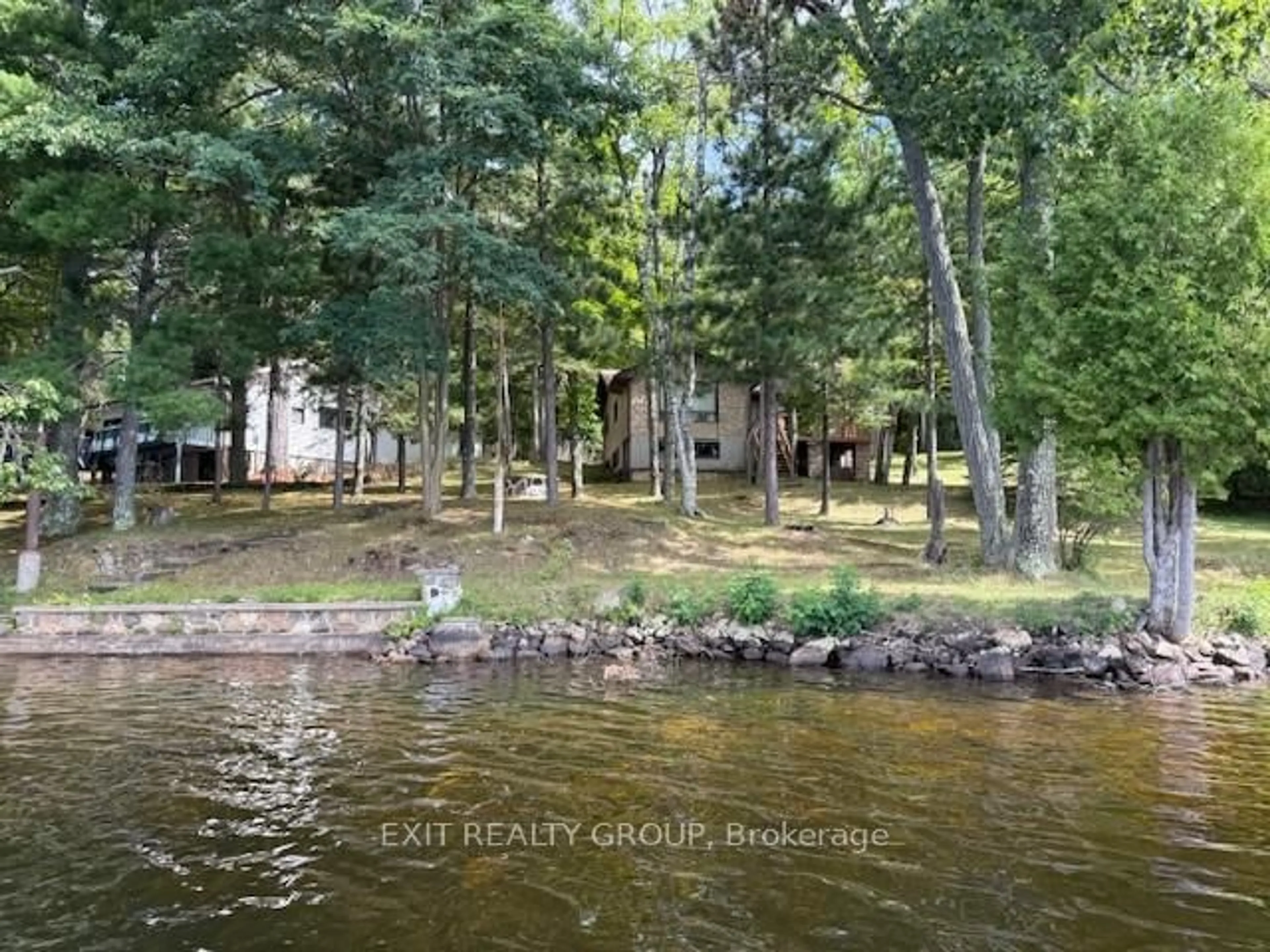 A pic from outside/outdoor area/front of a property/back of a property/a pic from drone, water/lake/river/ocean view for 5420 Centennial Lake Rd, Griffith Ontario K0J 2R0