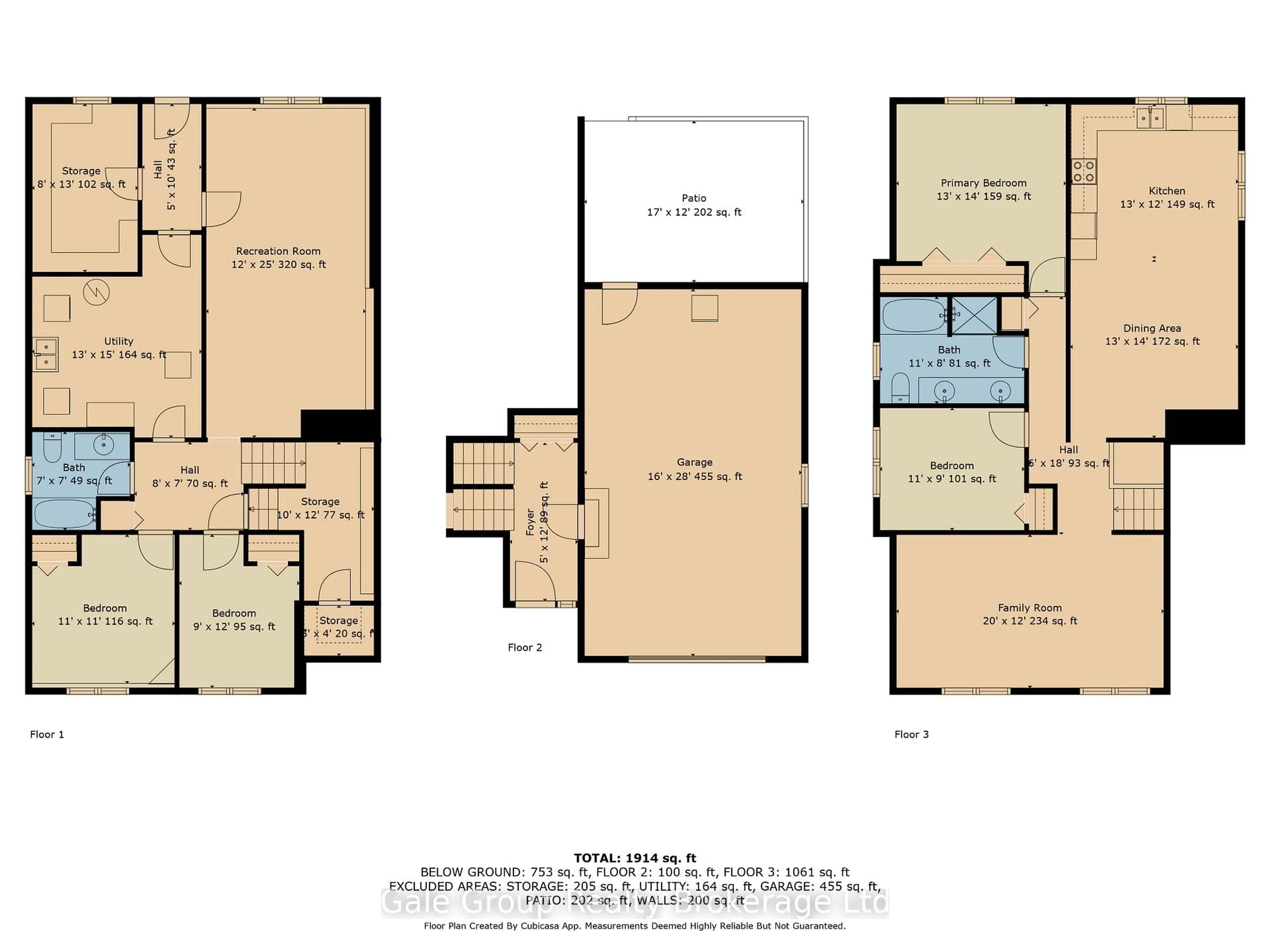 Floor plan for 81 BEE St, Woodstock Ontario N4S 3Z2