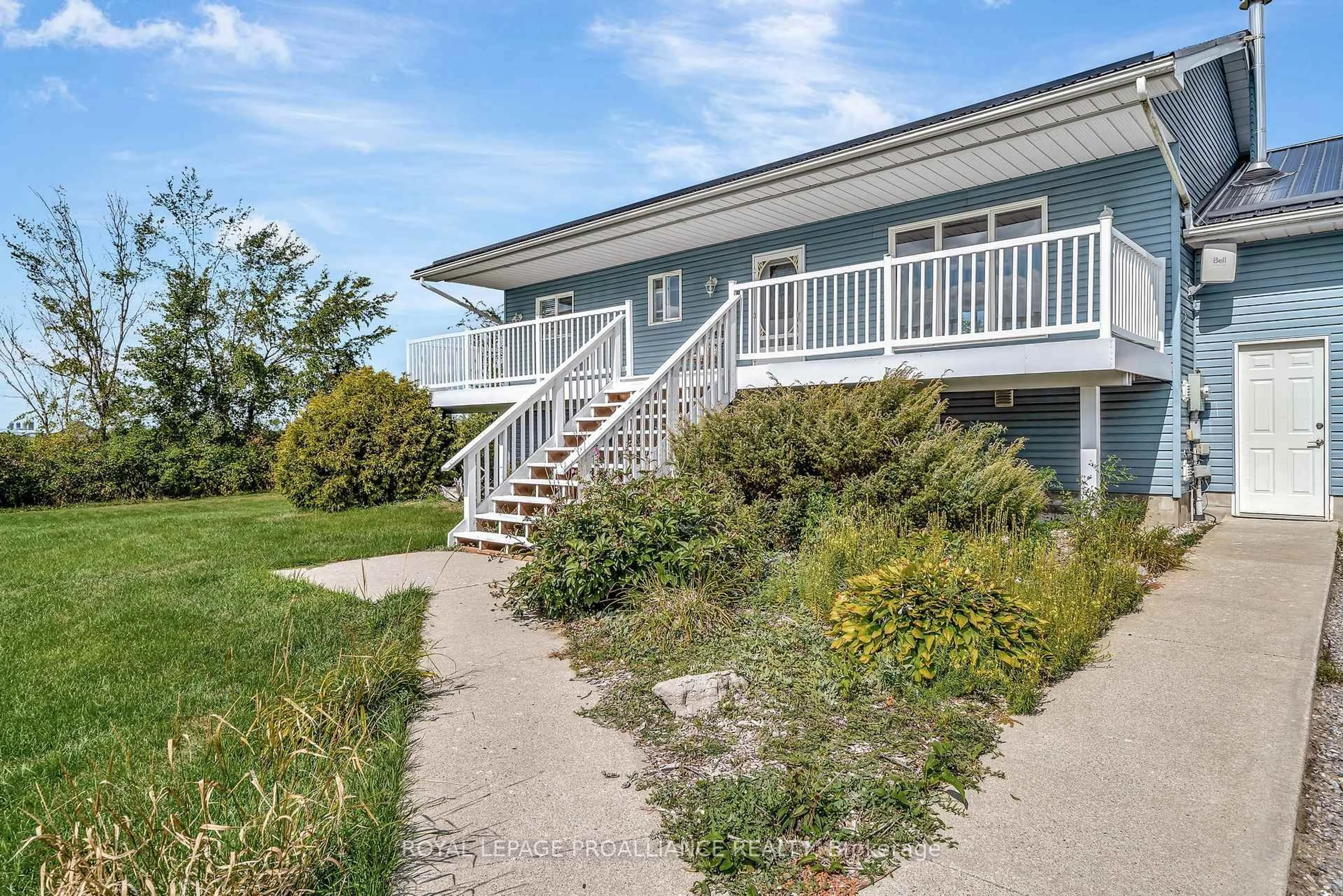 A pic from outside/outdoor area/front of a property/back of a property/a pic from drone, water/lake/river/ocean view for 371 Demorest Rd, Stirling Ontario K0K 3E0