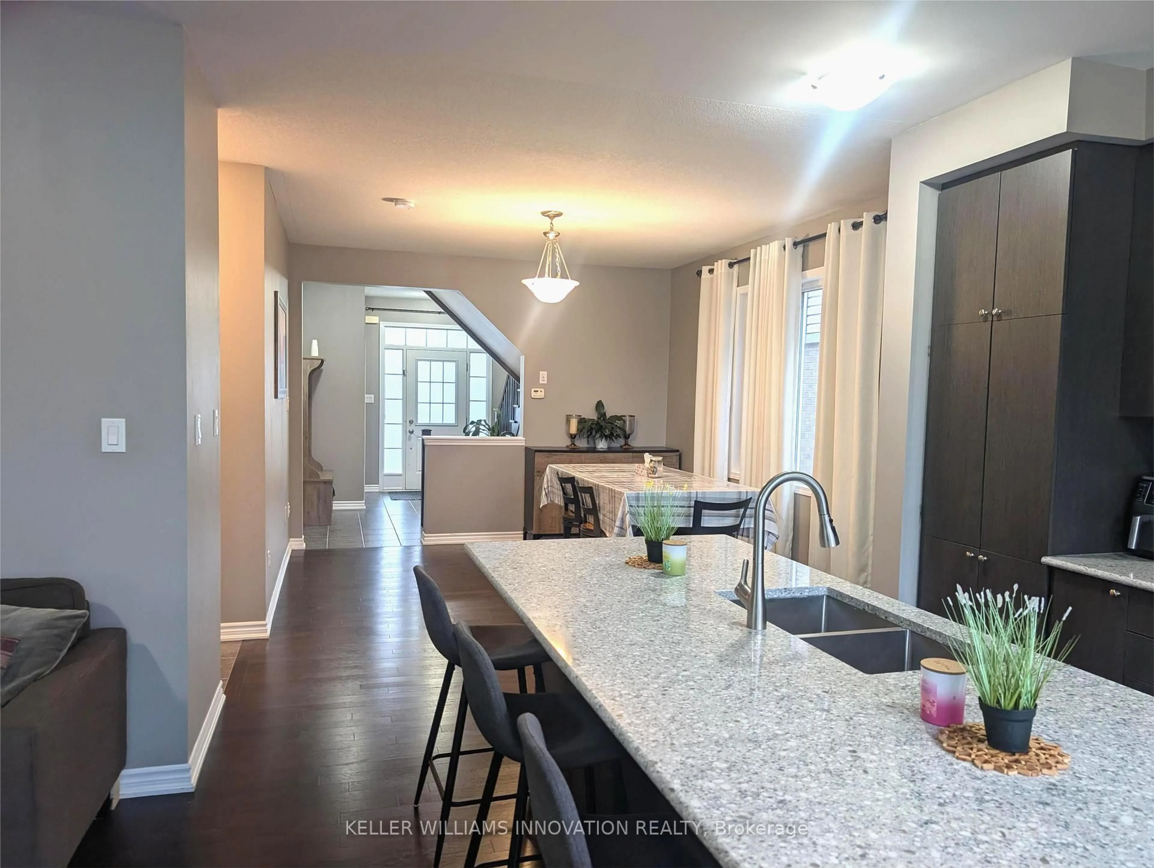 Open concept kitchen, unknown for 44 Postmaster Dr, Kitchener Ontario N2R 0J2