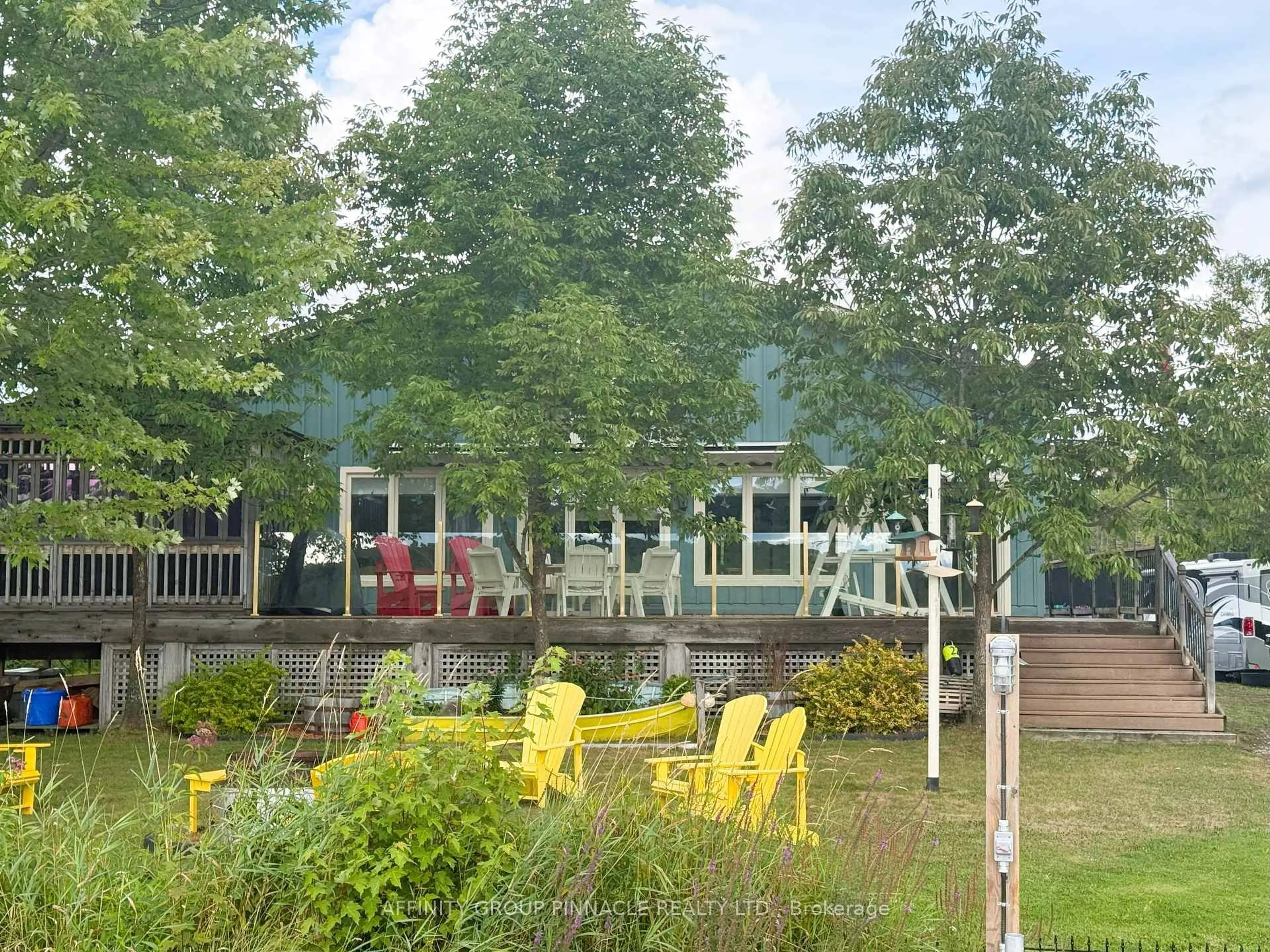 Patio, mountain view for 195 North Shore Rd, Kawartha Lakes Ontario K0M 2B0