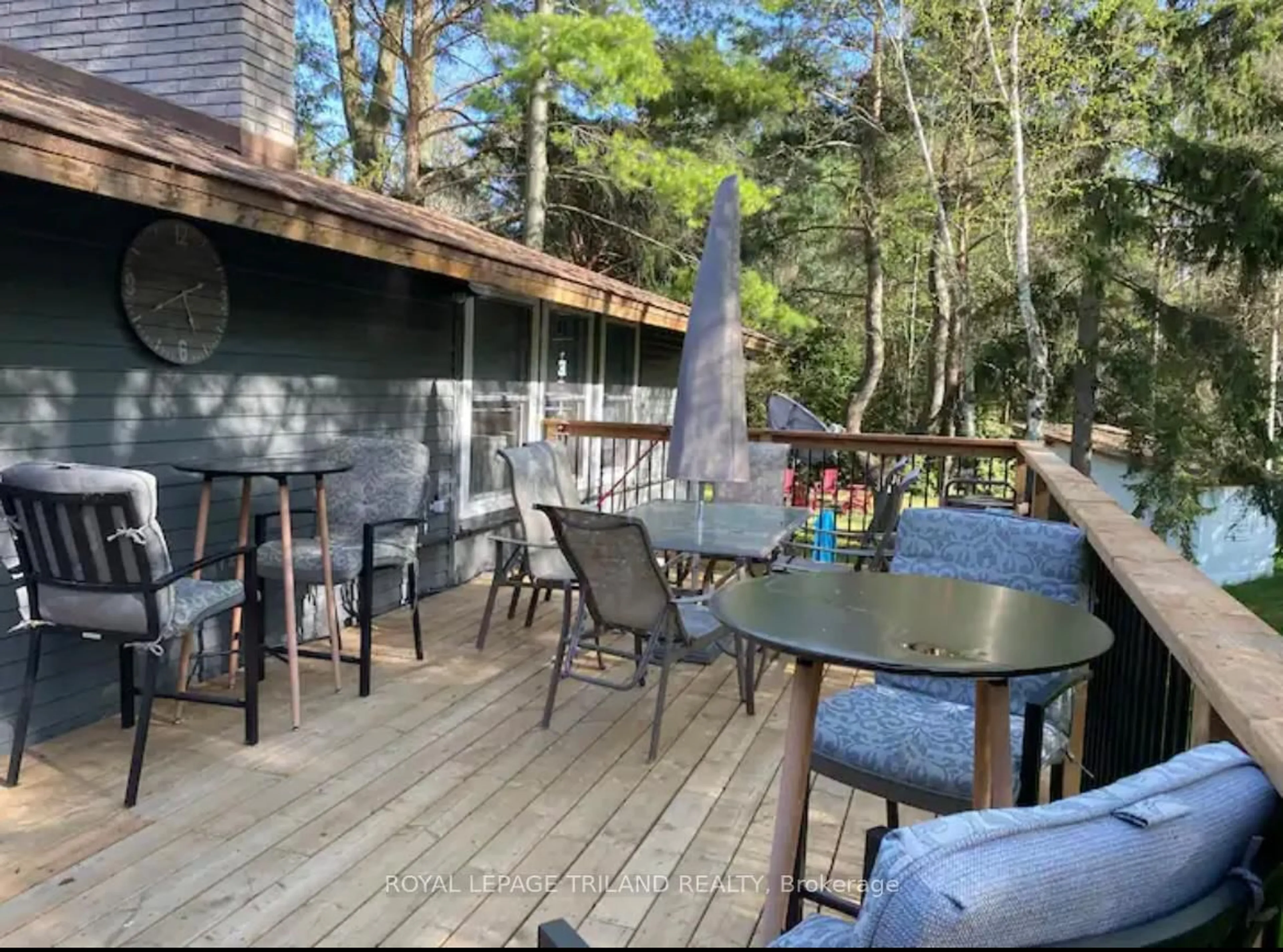 Patio, forest/trees view for 6329 William St, Lambton Shores Ontario N0N 1J2