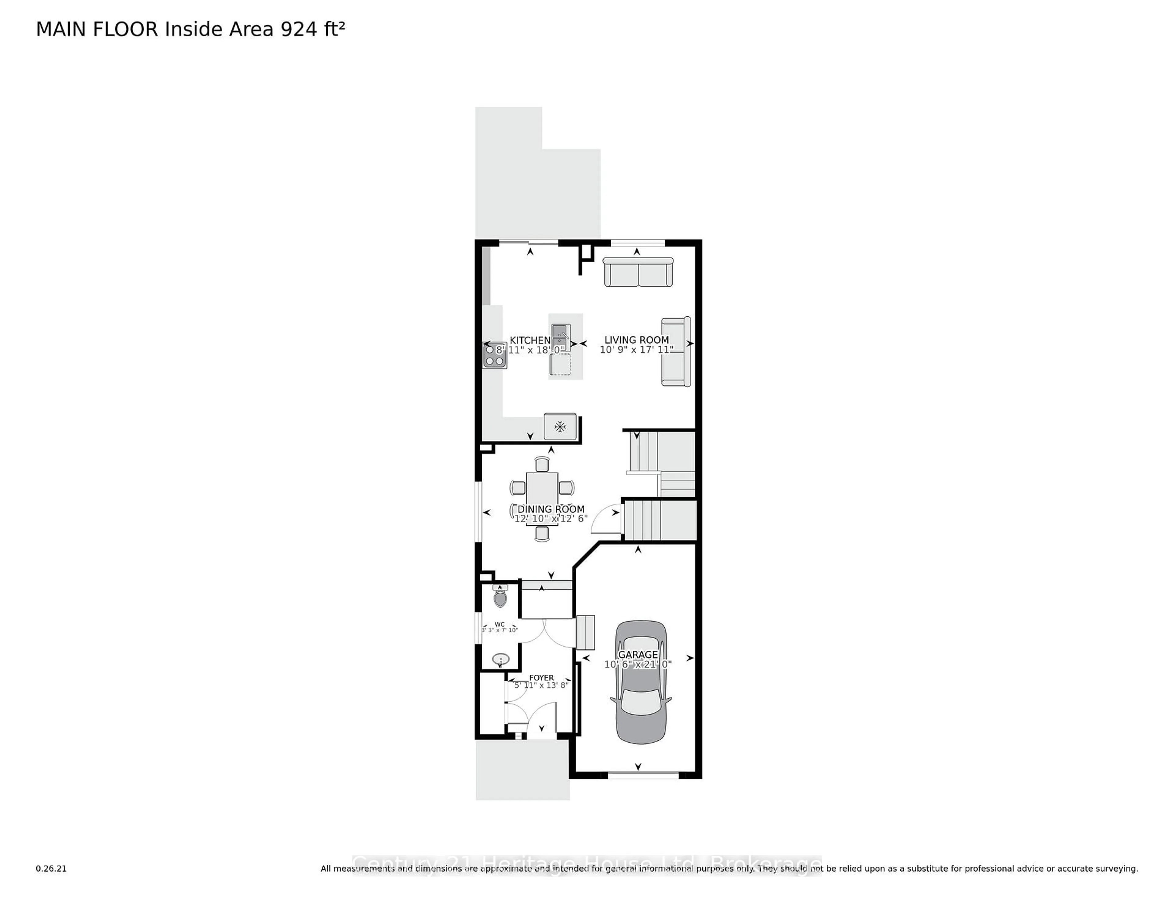 Floor plan for 208 Couling Cres, Guelph Ontario N1E 0L4
