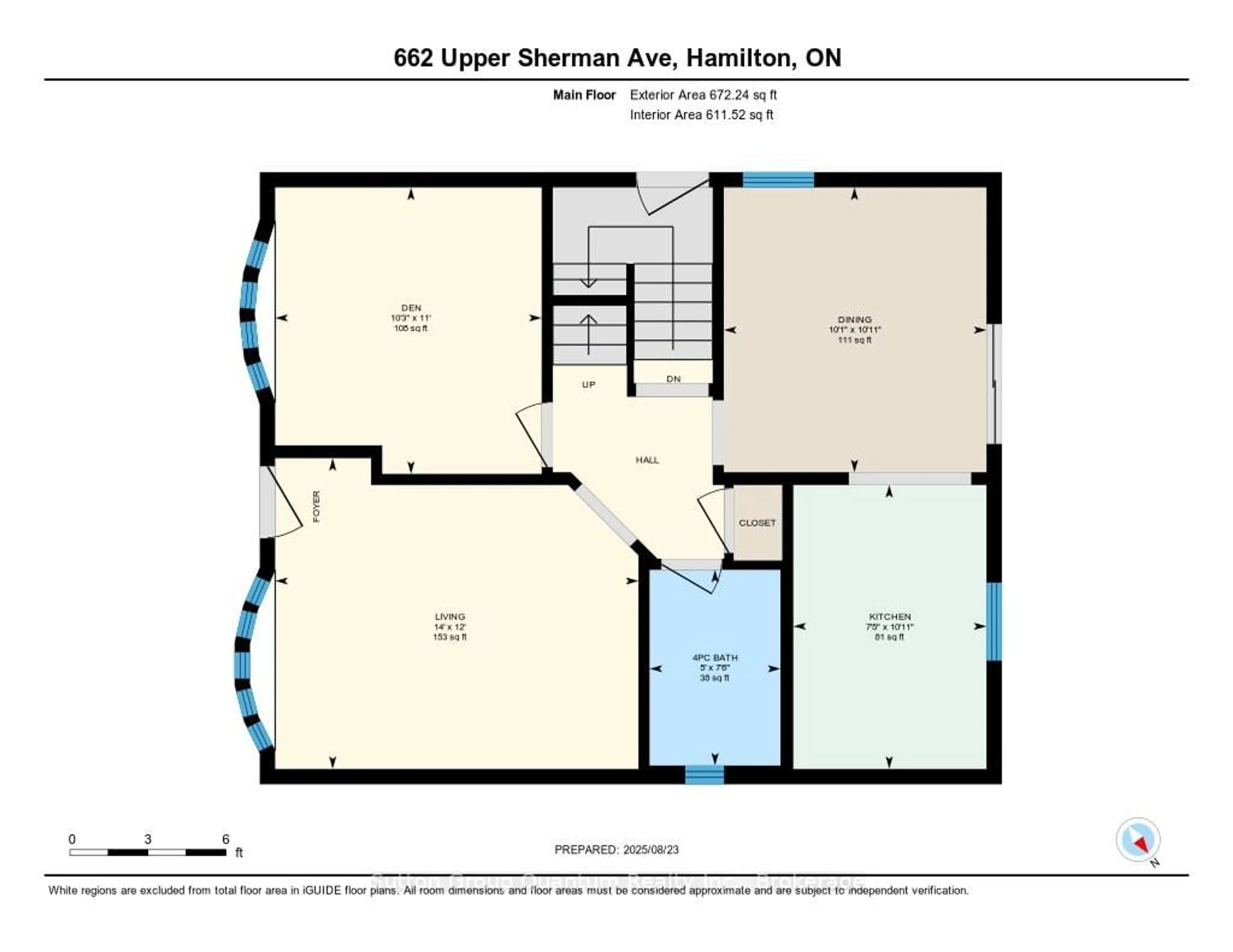 Floor plan for 662 Upper Sherman Ave, Hamilton Ontario L8V 3M5