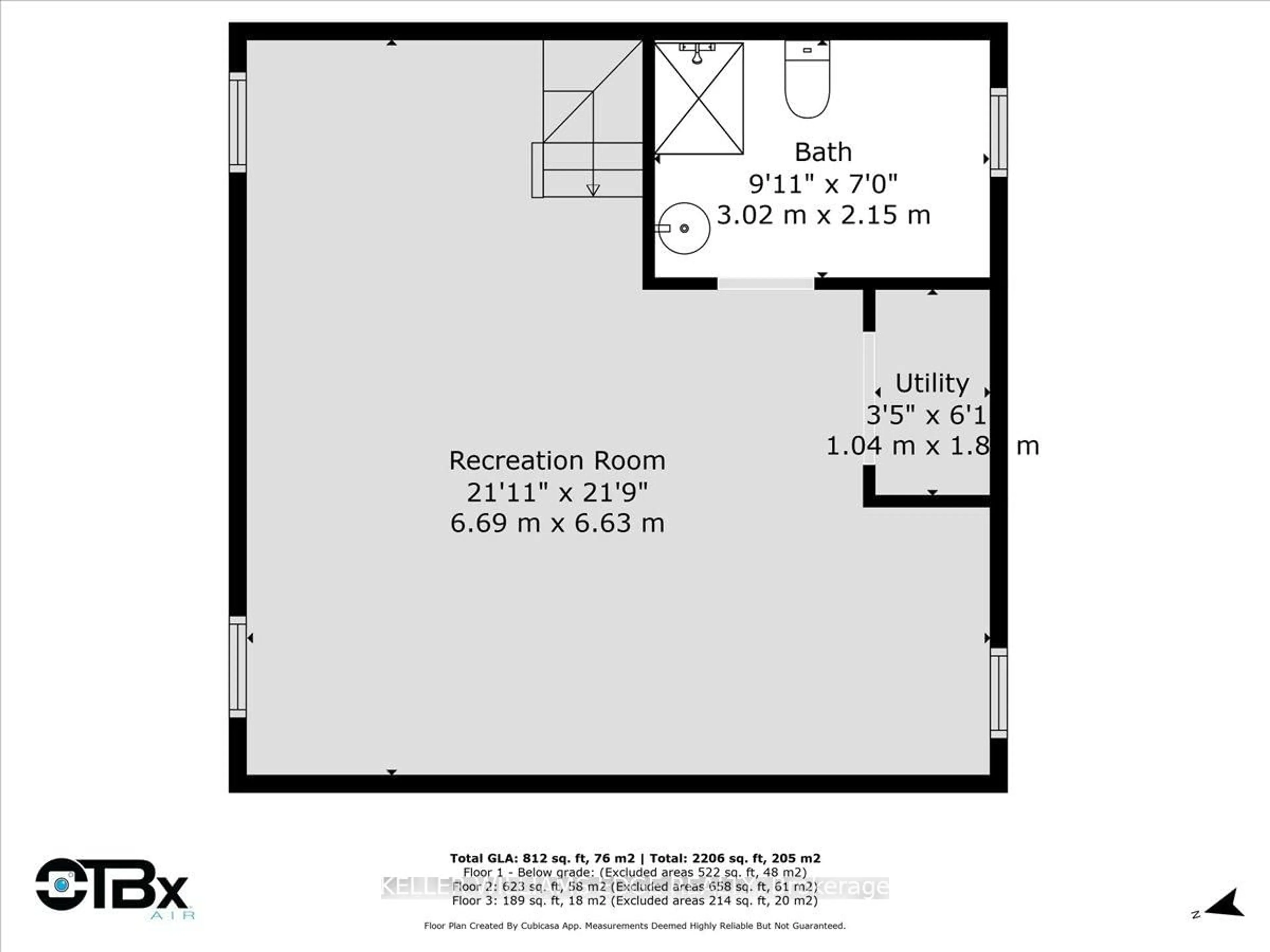 Floor plan for 269 East 25th St, Hamilton Ontario L8V 3A6