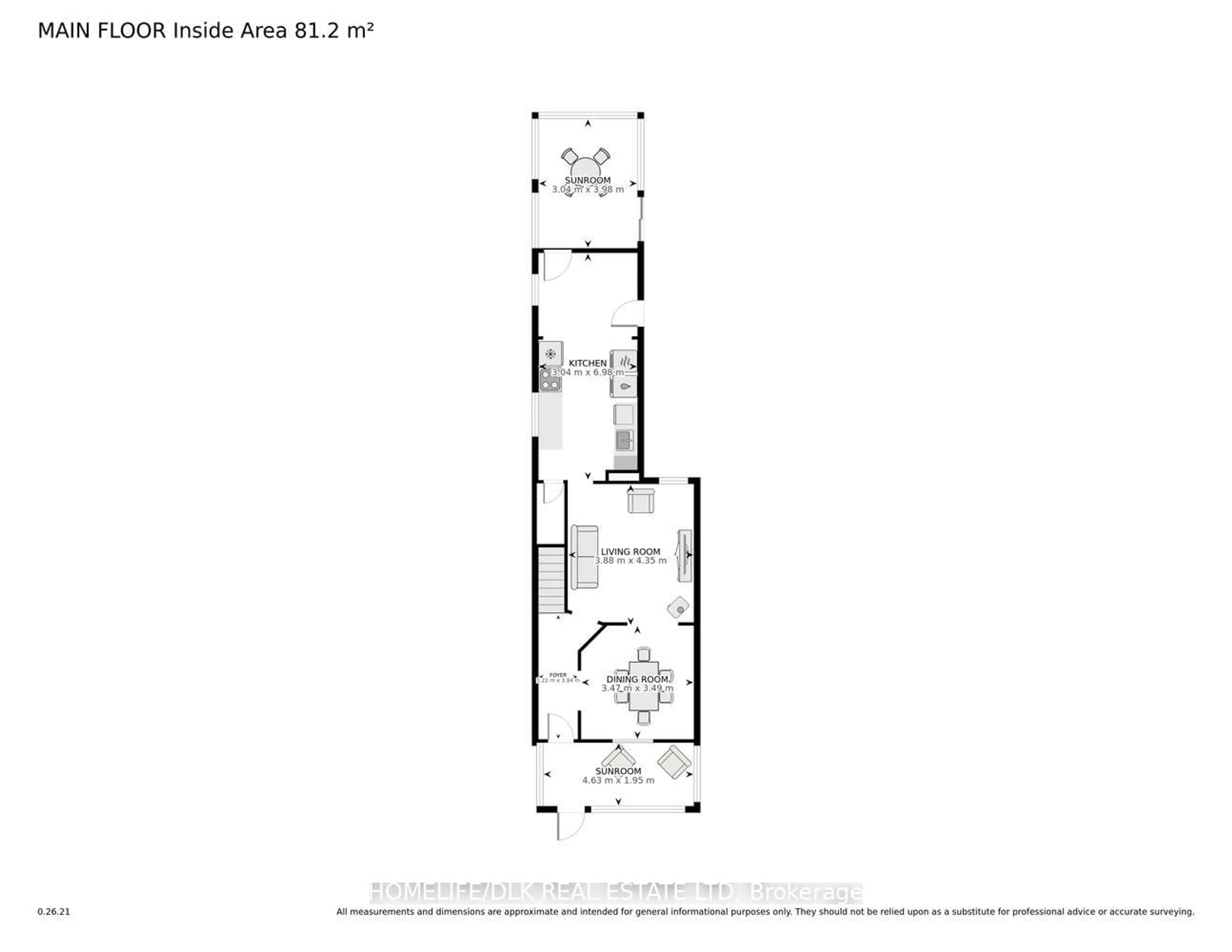 Floor plan for 182 Pearl St, Brockville Ontario K6V 4C8